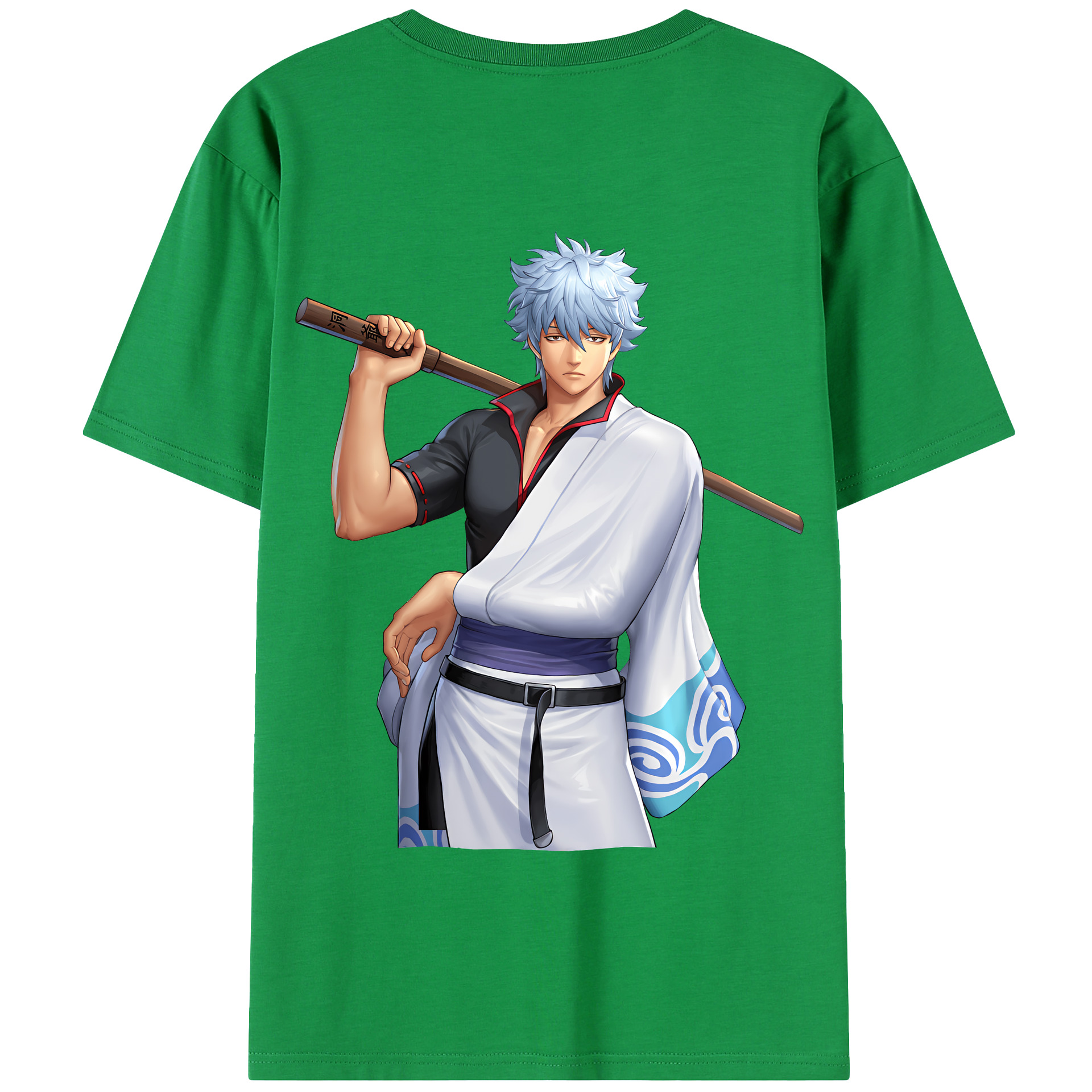 （画像用） ぎんたま 坂田銀時（さかたぎんとき） 神楽 志村新八（しむら しんぱち） GINTAMA Sakata Gintoki Kagura Shimura Shinpachi 綿100％半袖Tシャツ（背面プリント）