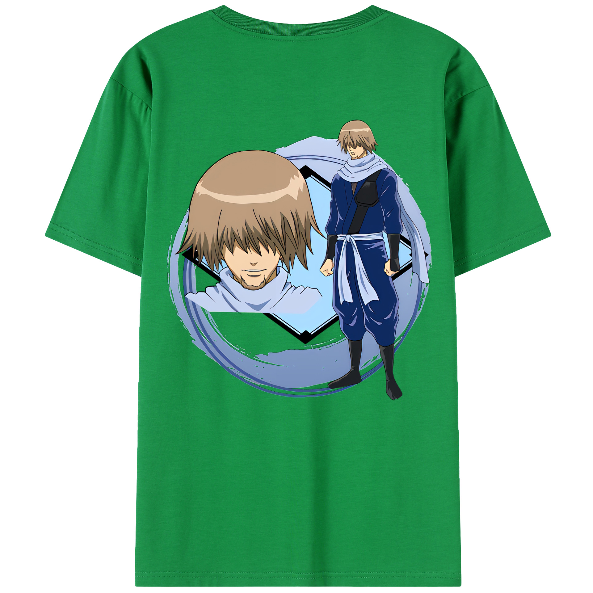 （画像用） ぎんたま 坂田銀時（さかたぎんとき） 神楽 志村新八（しむら しんぱち） GINTAMA Sakata Gintoki Kagura Shimura Shinpachi 綿100％半袖Tシャツ（背面プリント）