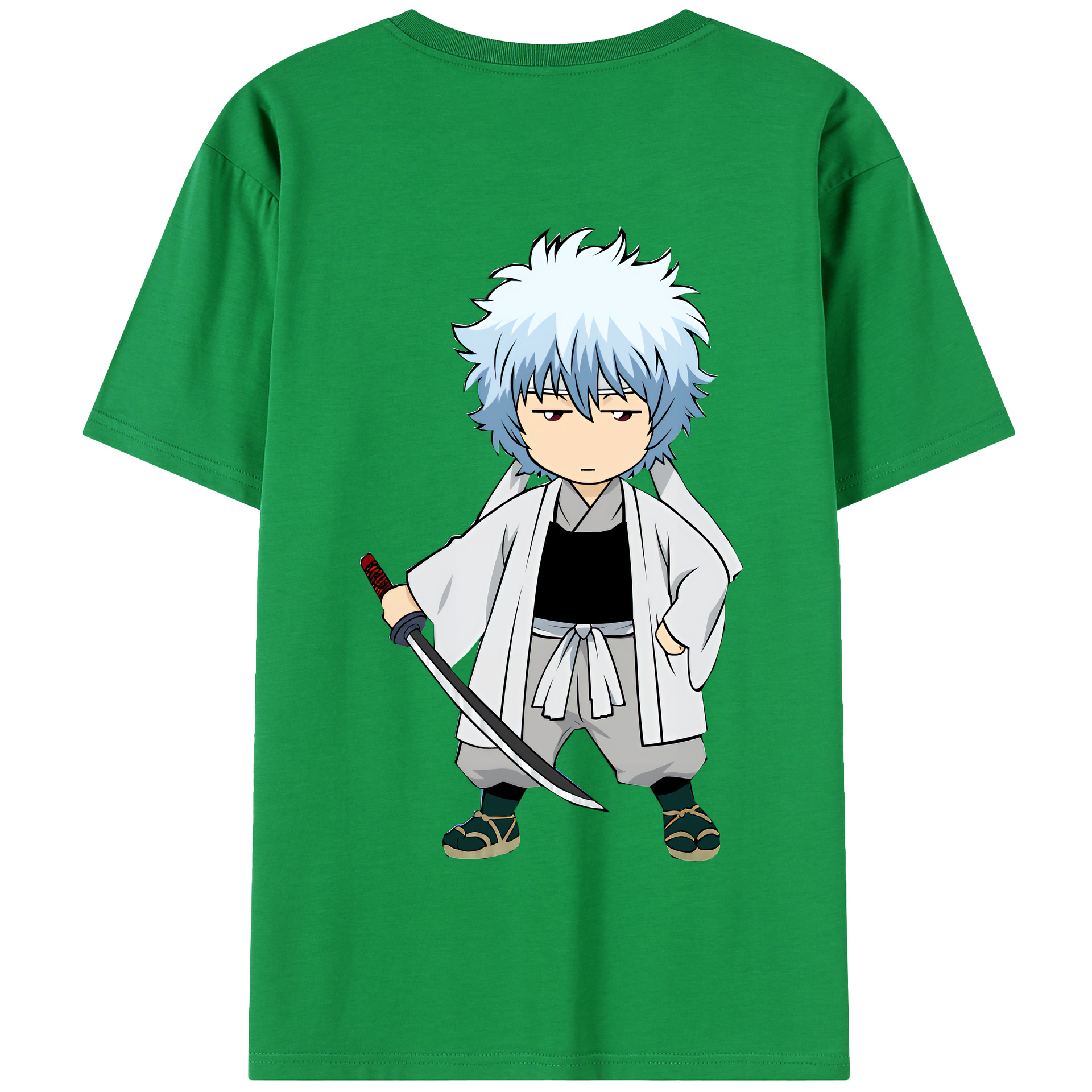 （画像用） ぎんたま 坂田銀時（さかたぎんとき） 神楽 志村新八（しむら しんぱち） GINTAMA Sakata Gintoki Kagura Shimura Shinpachi 綿100％半袖Tシャツ（背面プリント）