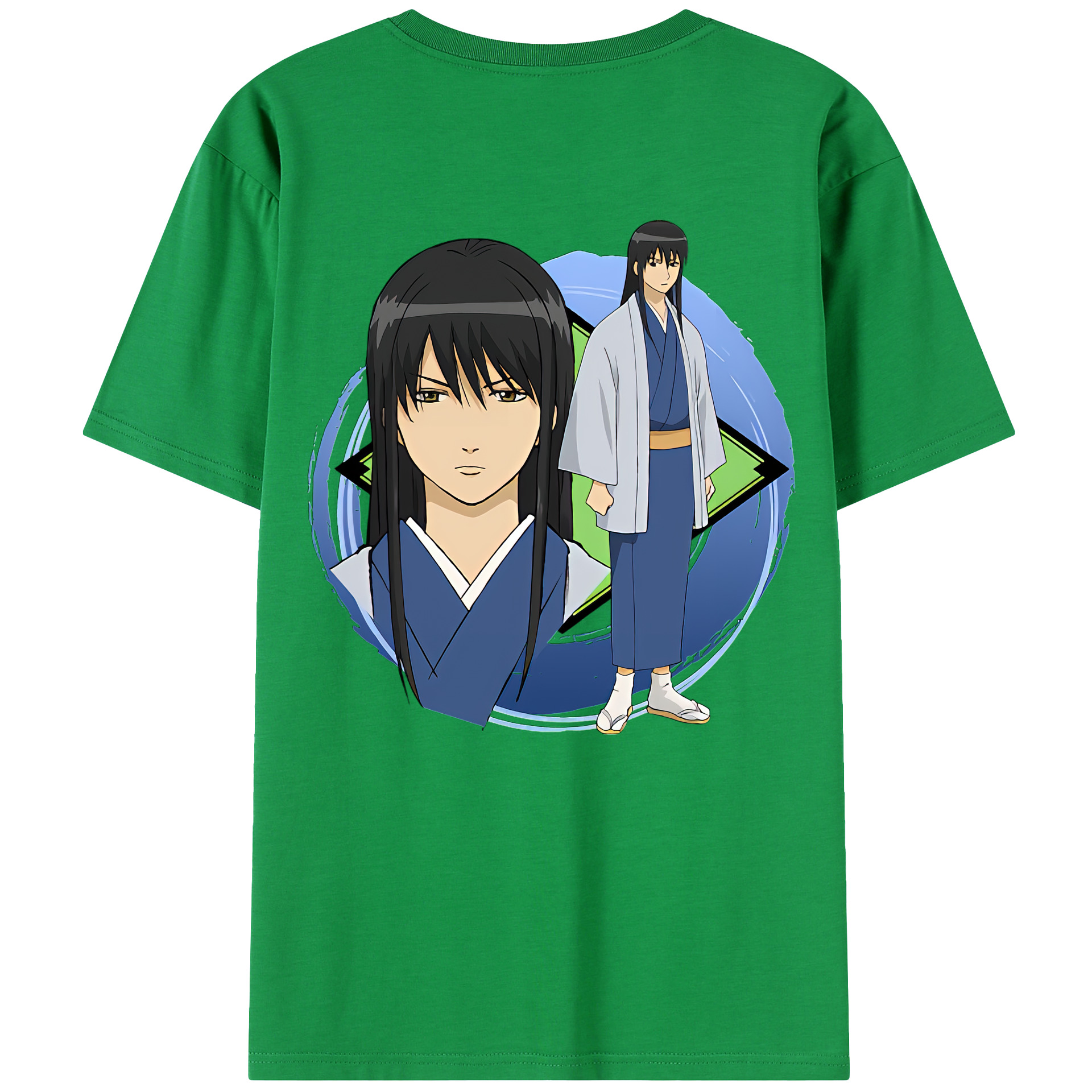 （画像用） ぎんたま 坂田銀時（さかたぎんとき） 神楽 志村新八（しむら しんぱち） GINTAMA Sakata Gintoki Kagura Shimura Shinpachi 綿100％半袖Tシャツ（背面プリント）