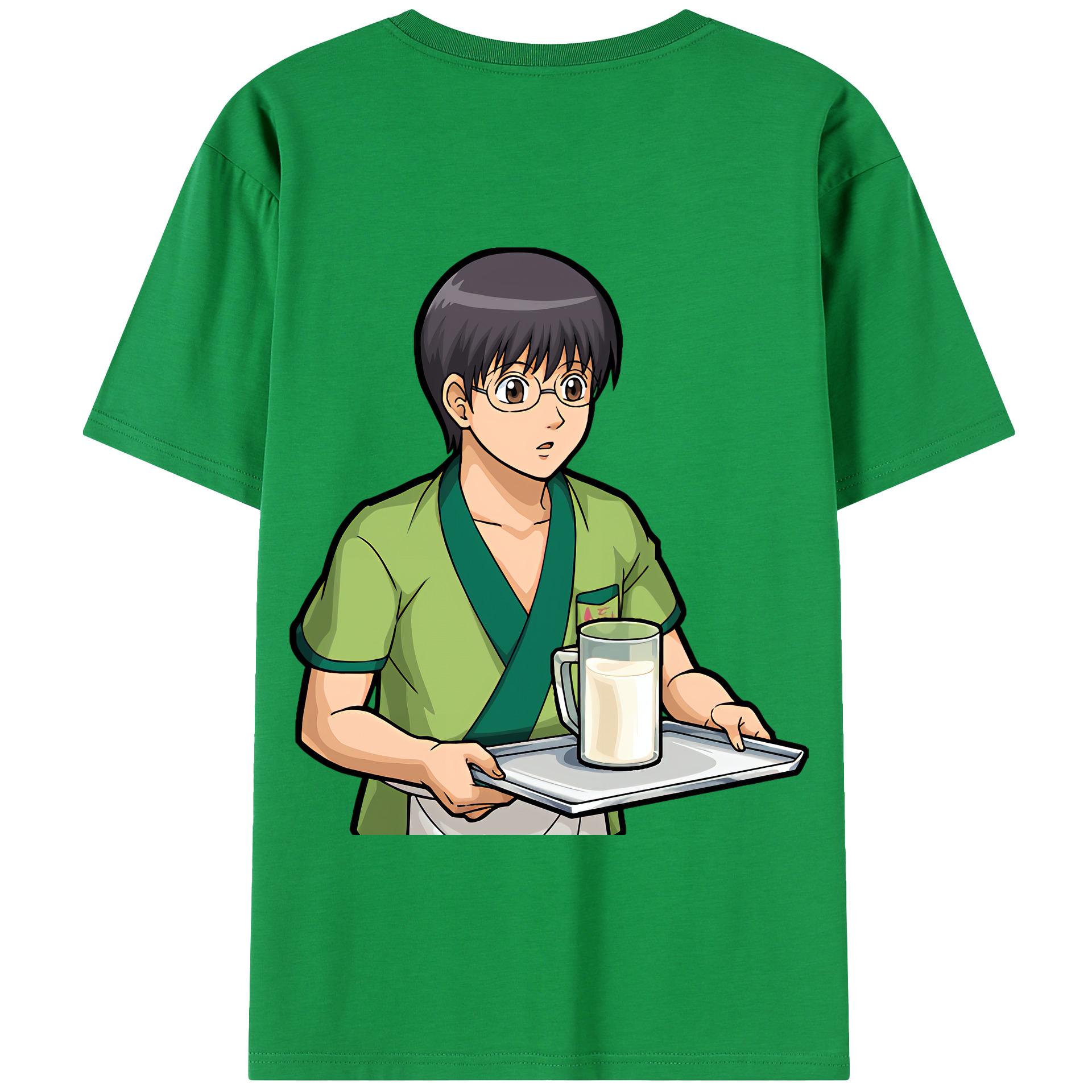 （画像用） ぎんたま 坂田銀時（さかたぎんとき） 神楽 志村新八（しむら しんぱち） GINTAMA Sakata Gintoki Kagura Shimura Shinpachi 綿100％半袖Tシャツ（背面プリント）