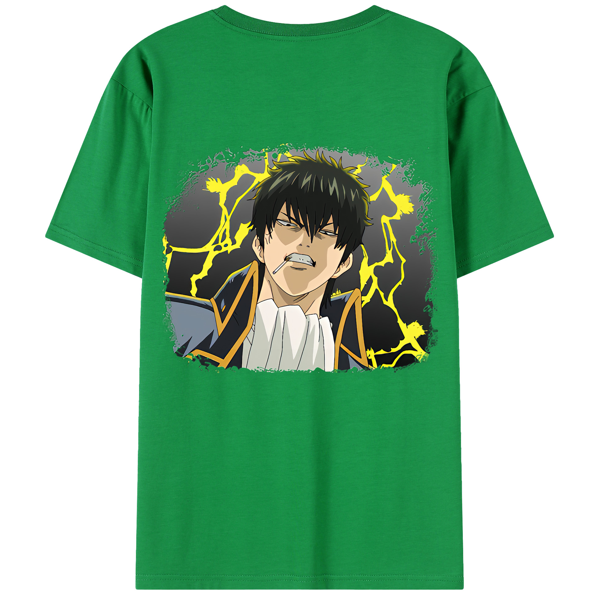 （画像用） ぎんたま 坂田銀時（さかたぎんとき） 神楽 志村新八（しむら しんぱち） GINTAMA Sakata Gintoki Kagura Shimura Shinpachi 綿100％半袖Tシャツ（背面プリント）