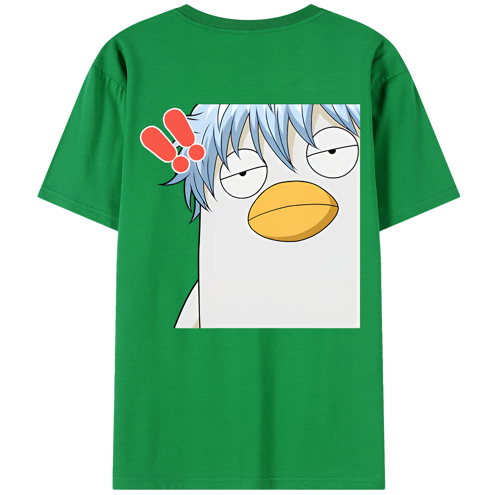 （画像用） ぎんたま 坂田銀時（さかたぎんとき） 神楽 志村新八（しむら しんぱち） GINTAMA Sakata Gintoki Kagura Shimura Shinpachi 綿100％半袖Tシャツ（背面プリント）