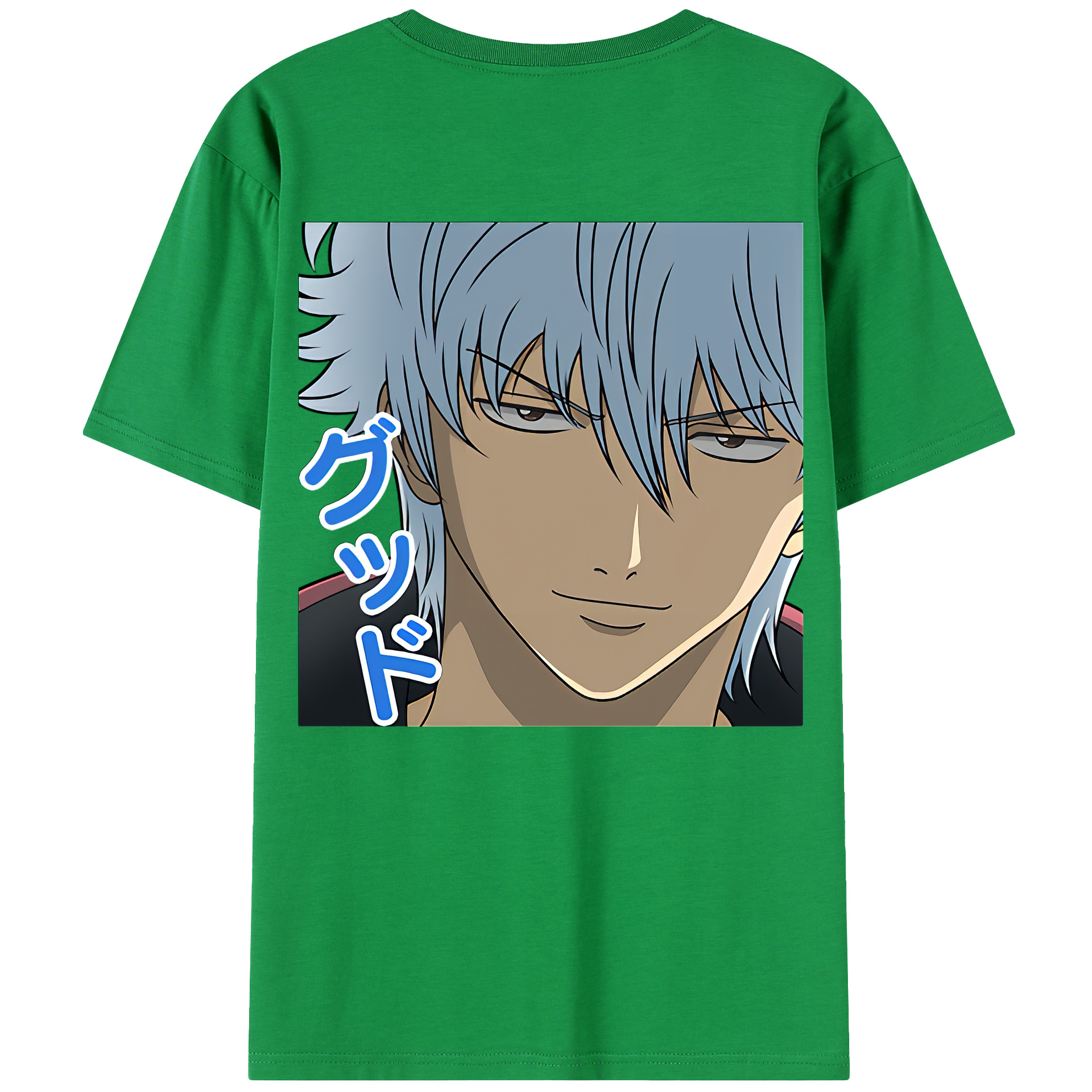 （画像用） ぎんたま 坂田銀時（さかたぎんとき） 神楽 志村新八（しむら しんぱち） GINTAMA Sakata Gintoki Kagura Shimura Shinpachi 綿100％半袖Tシャツ（背面プリント）