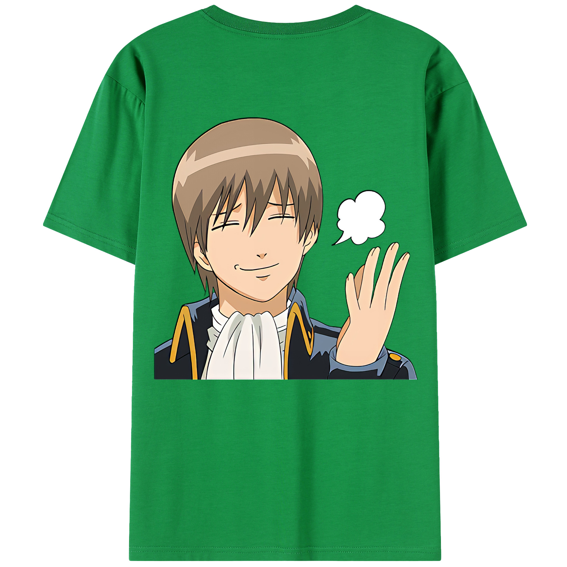 （画像用） ぎんたま 坂田銀時（さかたぎんとき） 神楽 志村新八（しむら しんぱち） GINTAMA Sakata Gintoki Kagura Shimura Shinpachi 綿100％半袖Tシャツ（背面プリント）