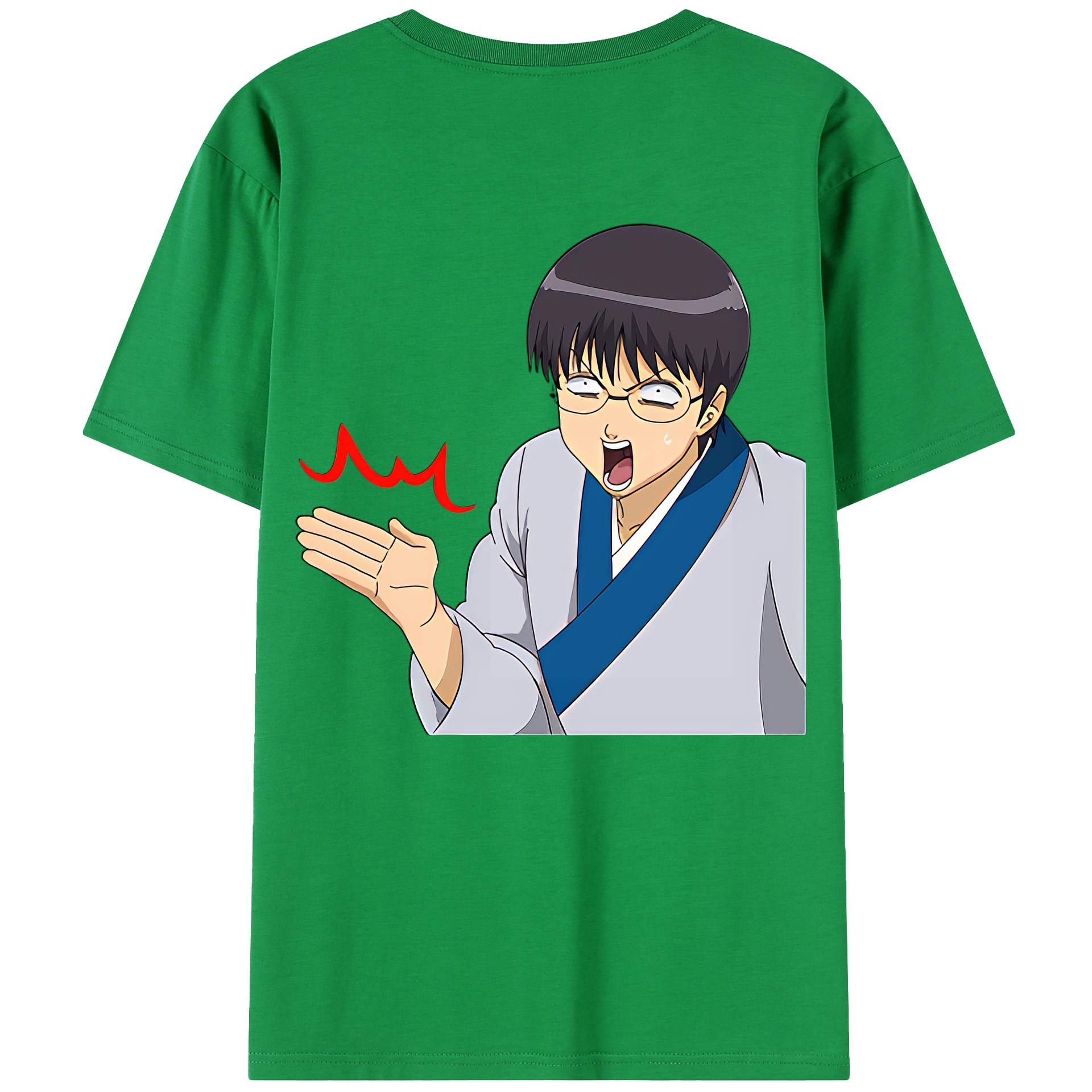 （画像用） ぎんたま 坂田銀時（さかたぎんとき） 神楽 志村新八（しむら しんぱち） GINTAMA Sakata Gintoki Kagura Shimura Shinpachi 綿100％半袖Tシャツ（背面プリント）