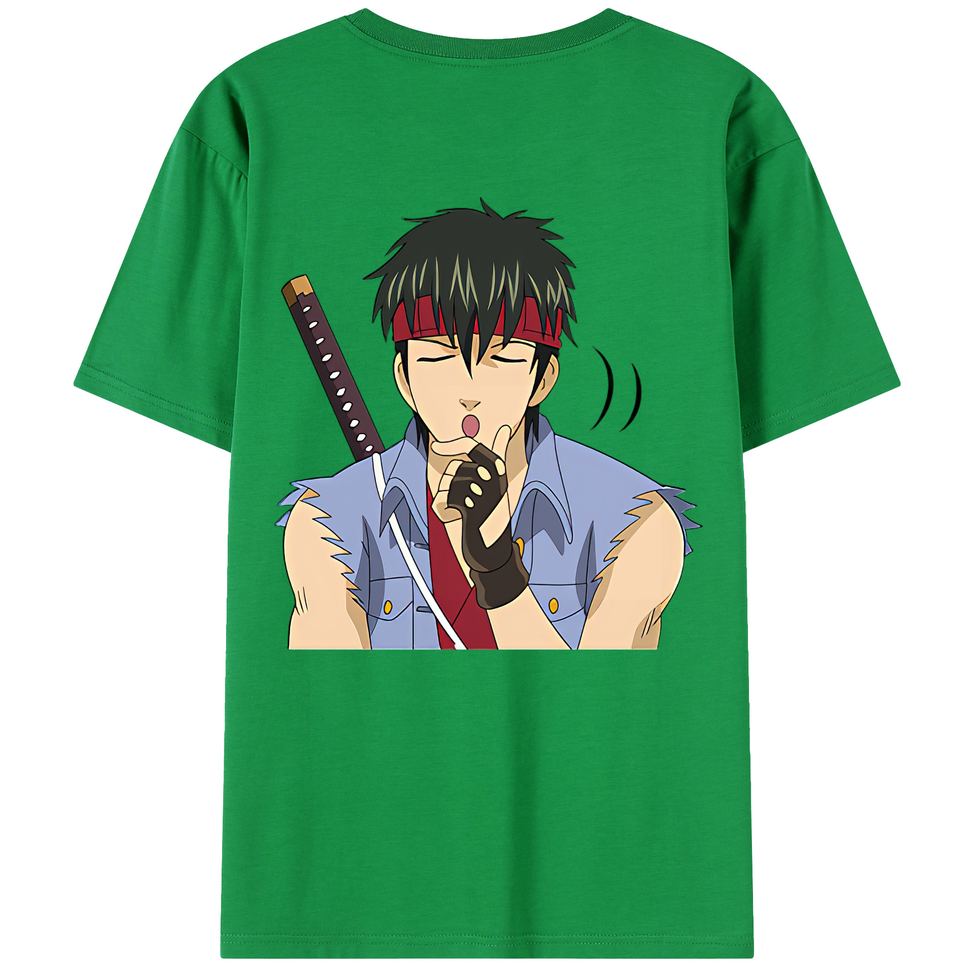（画像用） ぎんたま 坂田銀時（さかたぎんとき） 神楽 志村新八（しむら しんぱち） GINTAMA Sakata Gintoki Kagura Shimura Shinpachi 綿100％半袖Tシャツ（背面プリント）