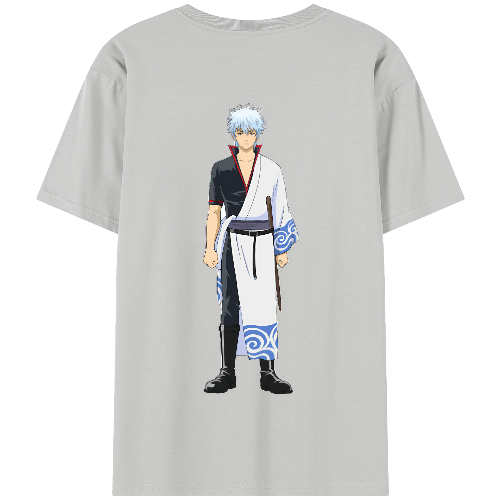 （画像用） ぎんたま 坂田銀時（さかたぎんとき） 神楽 志村新八（しむら しんぱち） GINTAMA Sakata Gintoki Kagura Shimura Shinpachi 綿100％半袖Tシャツ（背面プリント）