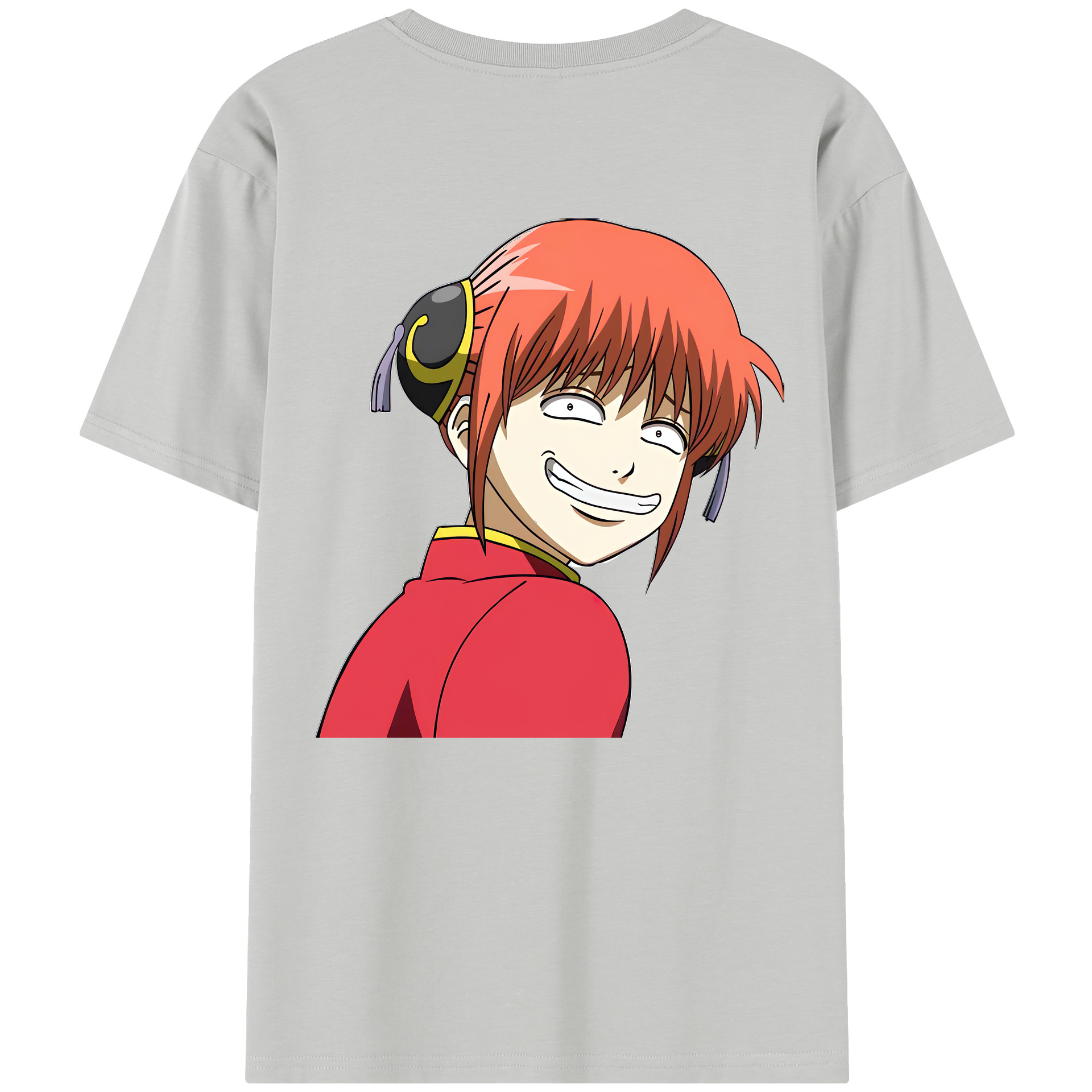 （画像用） ぎんたま 坂田銀時（さかたぎんとき） 神楽 志村新八（しむら しんぱち） GINTAMA Sakata Gintoki Kagura Shimura Shinpachi 綿100％半袖Tシャツ（背面プリント）