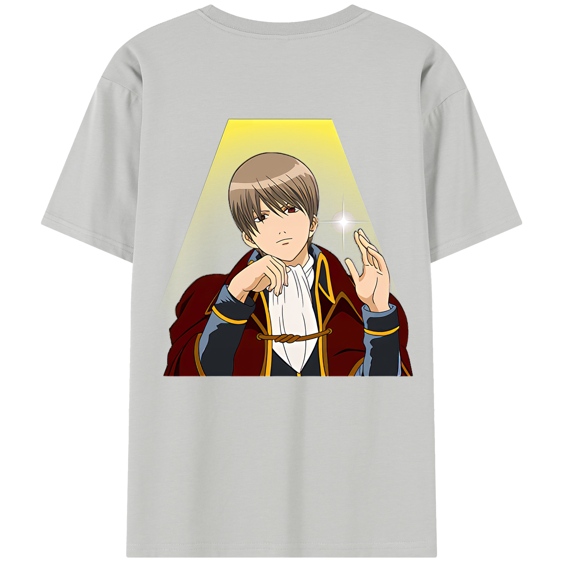 （画像用） ぎんたま 坂田銀時（さかたぎんとき） 神楽 志村新八（しむら しんぱち） GINTAMA Sakata Gintoki Kagura Shimura Shinpachi 綿100％半袖Tシャツ（背面プリント）