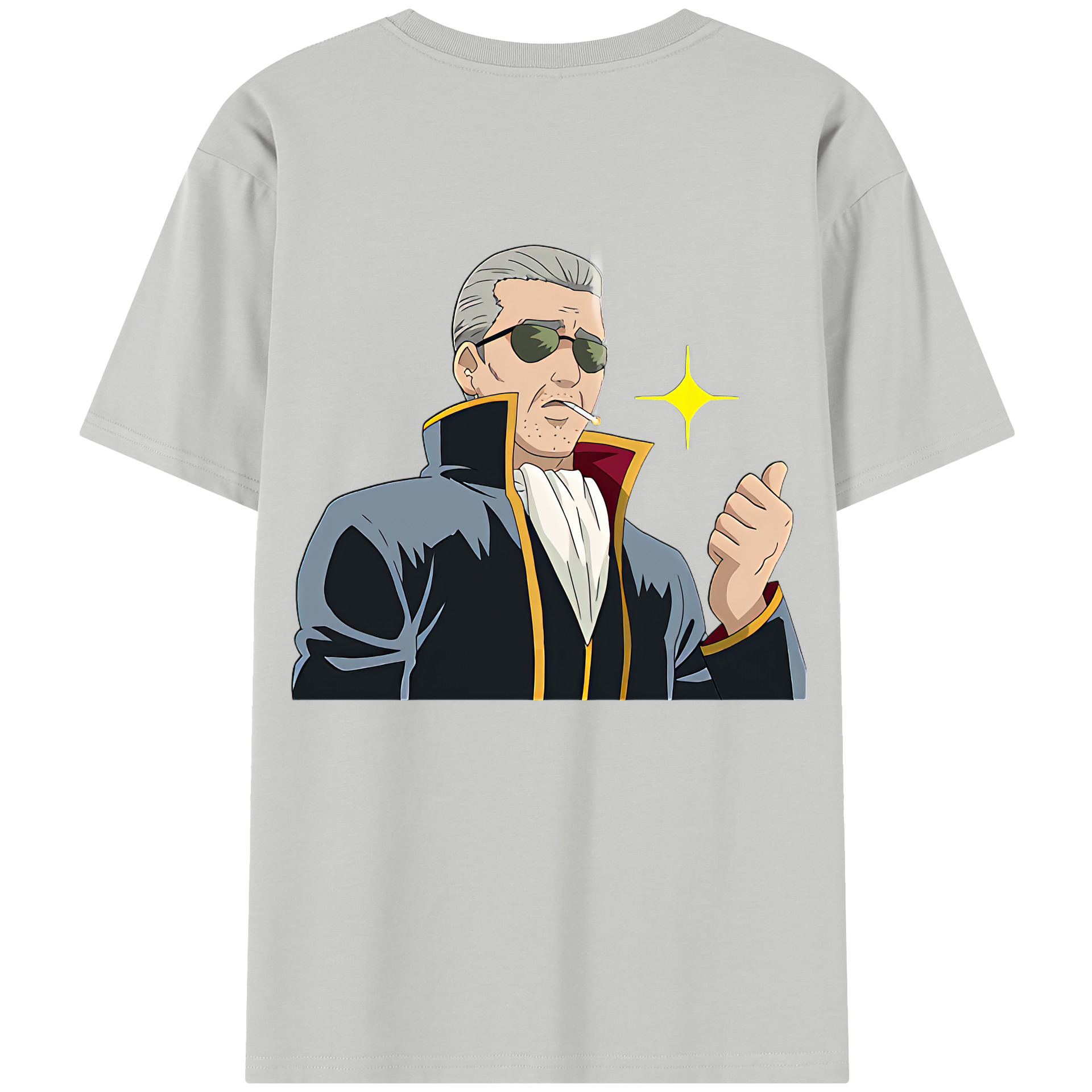 （画像用） ぎんたま 坂田銀時（さかたぎんとき） 神楽 志村新八（しむら しんぱち） GINTAMA Sakata Gintoki Kagura Shimura Shinpachi 綿100％半袖Tシャツ（背面プリント）