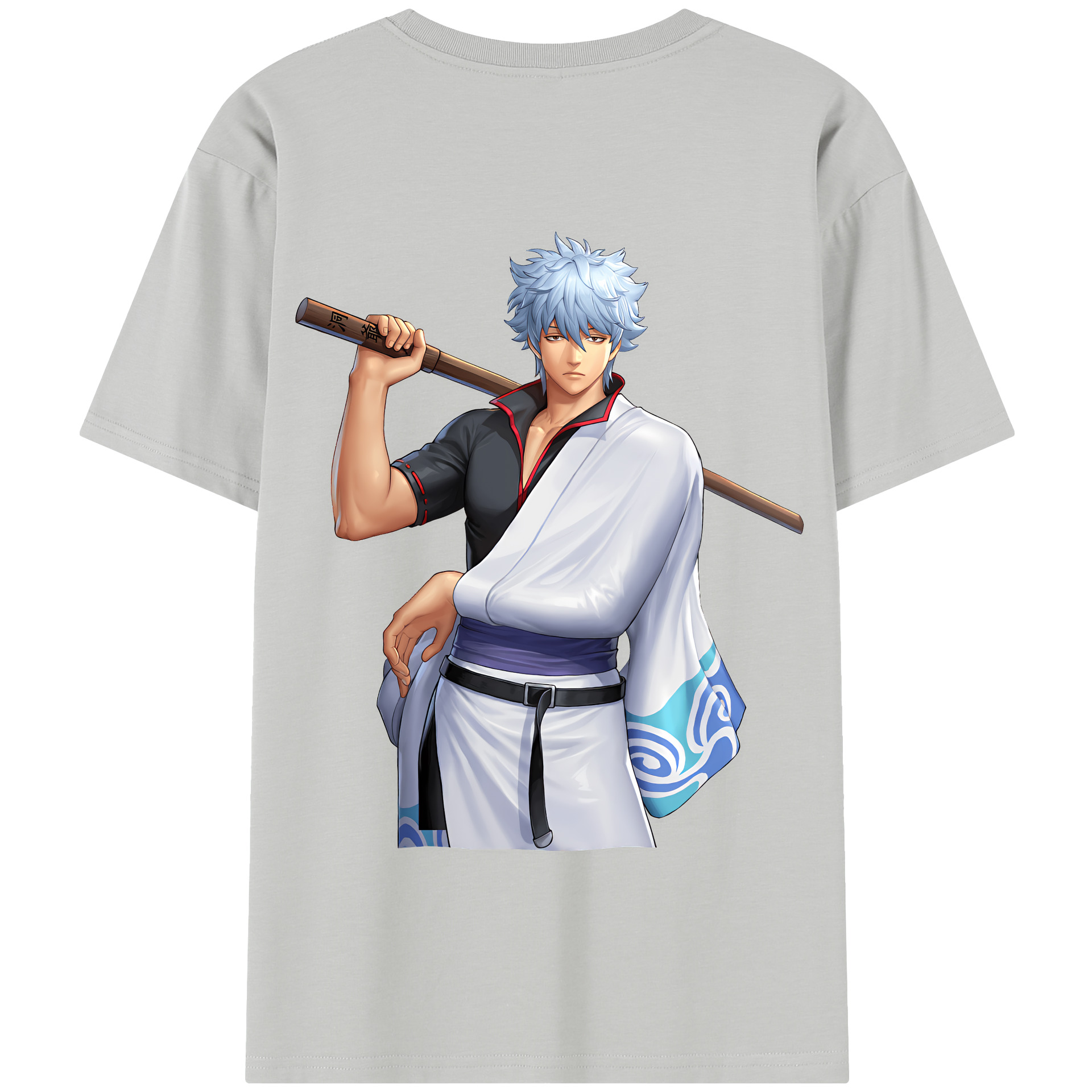 （画像用） ぎんたま 坂田銀時（さかたぎんとき） 神楽 志村新八（しむら しんぱち） GINTAMA Sakata Gintoki Kagura Shimura Shinpachi 綿100％半袖Tシャツ（背面プリント）