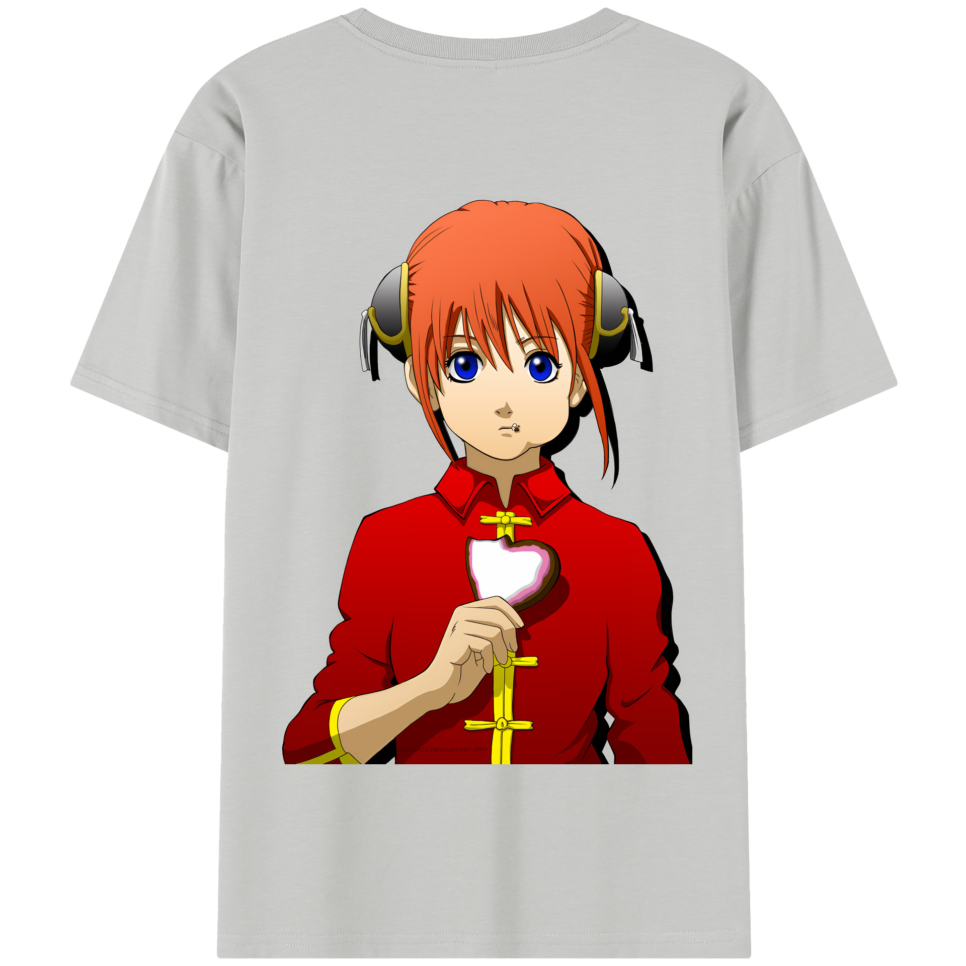 ぎんたま 坂田銀時（さかたぎんとき） 神楽 志村新八（しむら しんぱち） GINTAMA Sakata Gintoki Kagura Shimura Shinpachi 綿100％半袖Tシャツ（背面プリント）