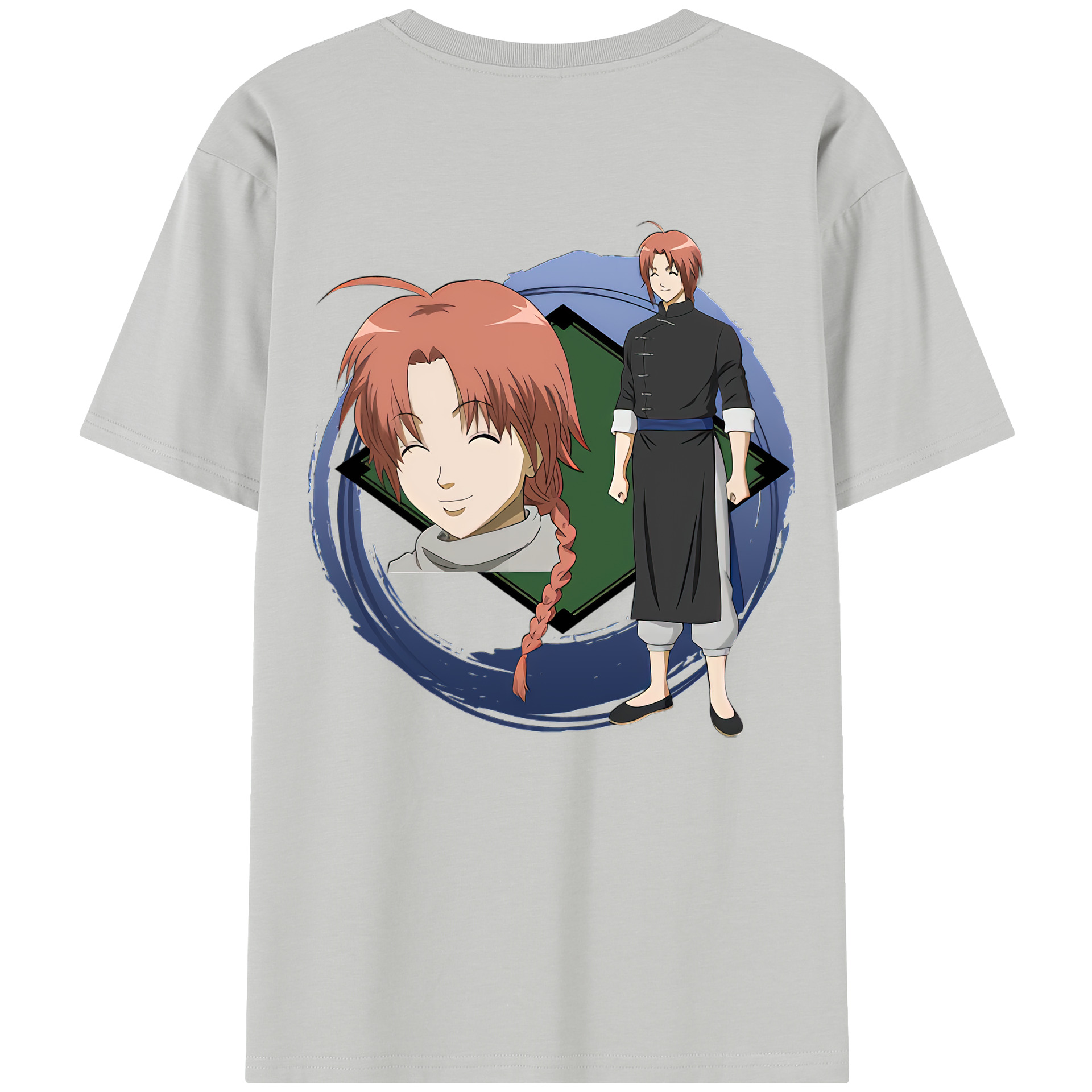 （画像用） ぎんたま 坂田銀時（さかたぎんとき） 神楽 志村新八（しむら しんぱち） GINTAMA Sakata Gintoki Kagura Shimura Shinpachi 綿100％半袖Tシャツ（背面プリント）