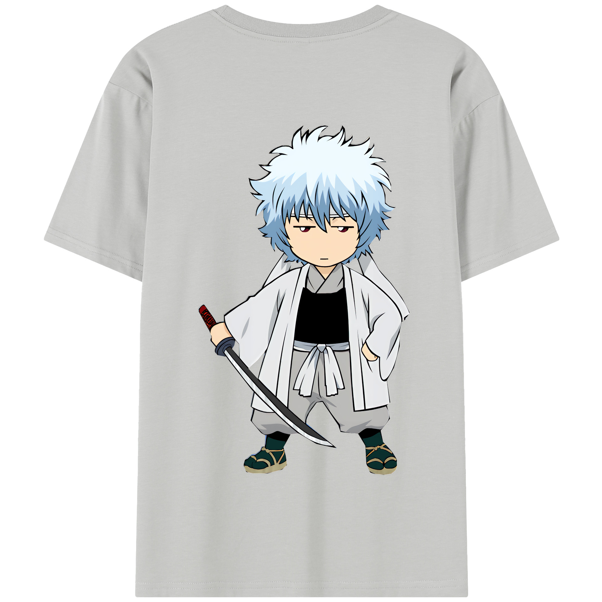 （画像用） ぎんたま 坂田銀時（さかたぎんとき） 神楽 志村新八（しむら しんぱち） GINTAMA Sakata Gintoki Kagura Shimura Shinpachi 綿100％半袖Tシャツ（背面プリント）