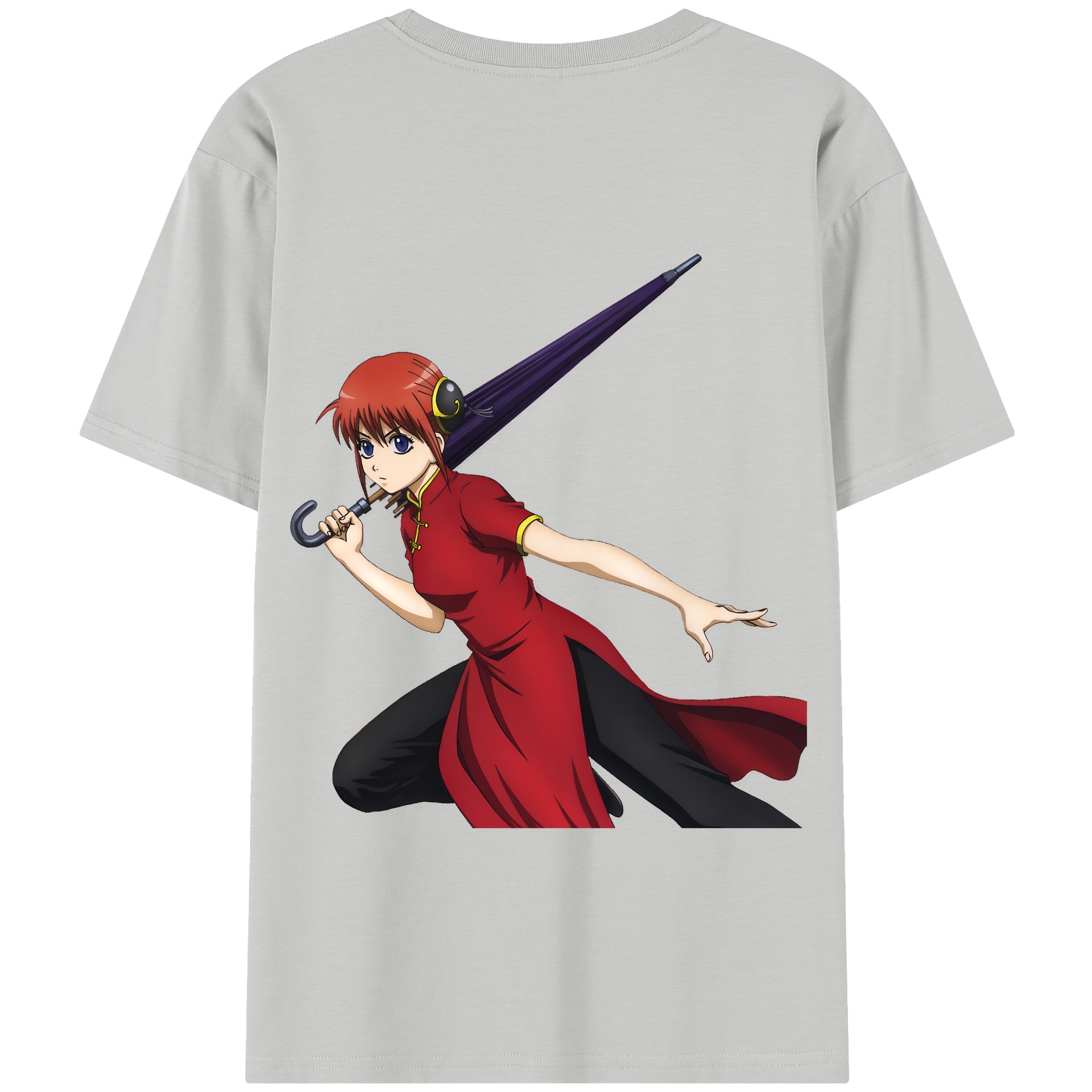 （画像用） ぎんたま 坂田銀時（さかたぎんとき） 神楽 志村新八（しむら しんぱち） GINTAMA Sakata Gintoki Kagura Shimura Shinpachi 綿100％半袖Tシャツ（背面プリント）
