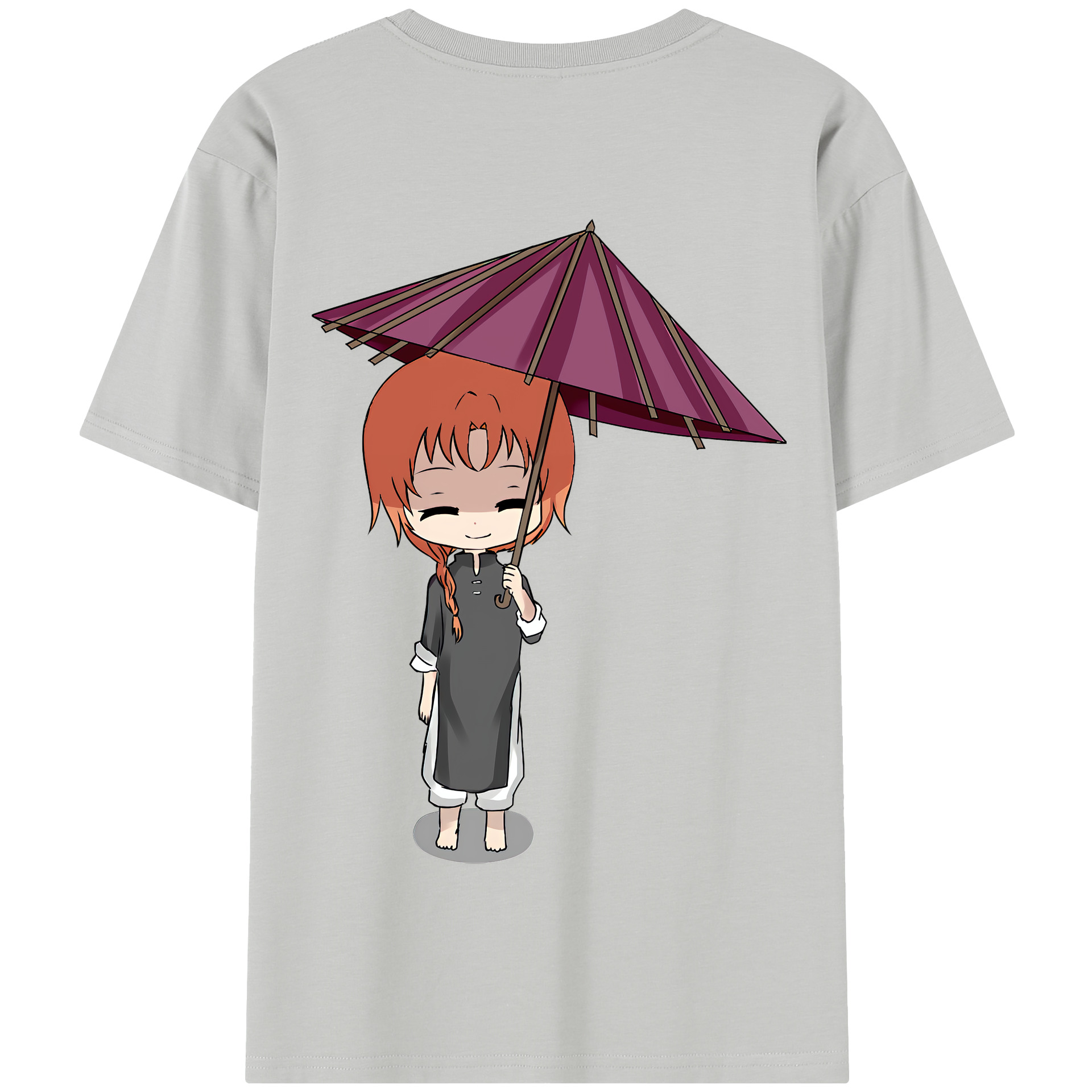 （画像用） ぎんたま 坂田銀時（さかたぎんとき） 神楽 志村新八（しむら しんぱち） GINTAMA Sakata Gintoki Kagura Shimura Shinpachi 綿100％半袖Tシャツ（背面プリント）