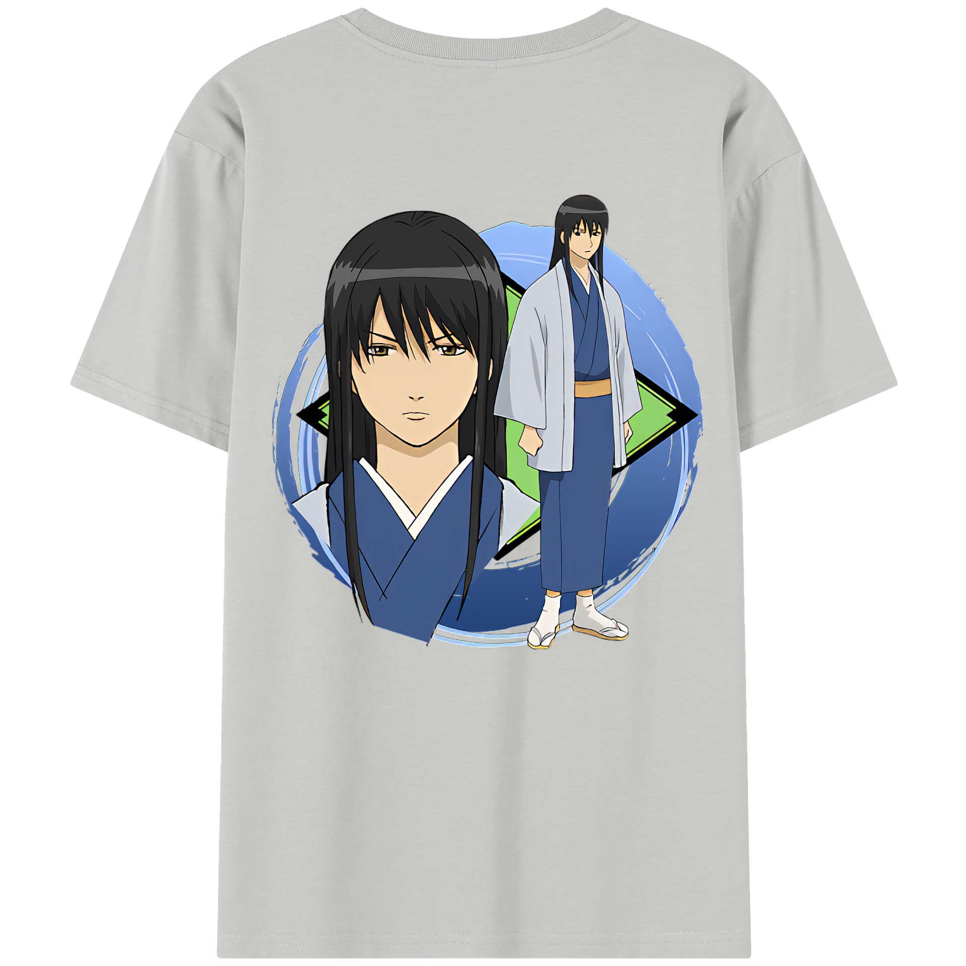 （画像用） ぎんたま 坂田銀時（さかたぎんとき） 神楽 志村新八（しむら しんぱち） GINTAMA Sakata Gintoki Kagura Shimura Shinpachi 綿100％半袖Tシャツ（背面プリント）