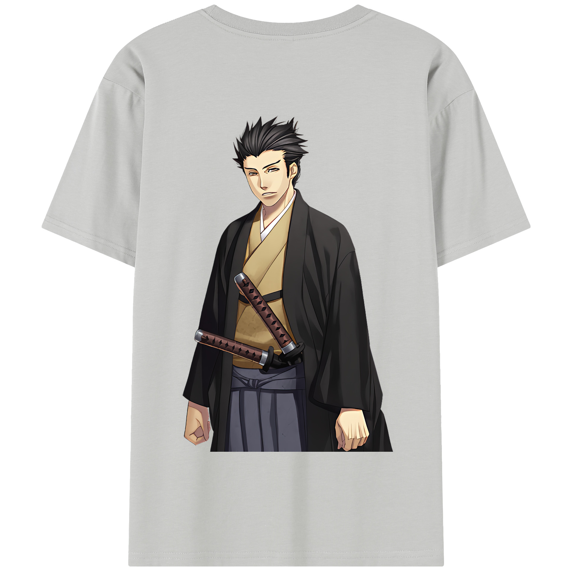 （画像用） ぎんたま 坂田銀時（さかたぎんとき） 神楽 志村新八（しむら しんぱち） GINTAMA Sakata Gintoki Kagura Shimura Shinpachi 綿100％半袖Tシャツ（背面プリント）