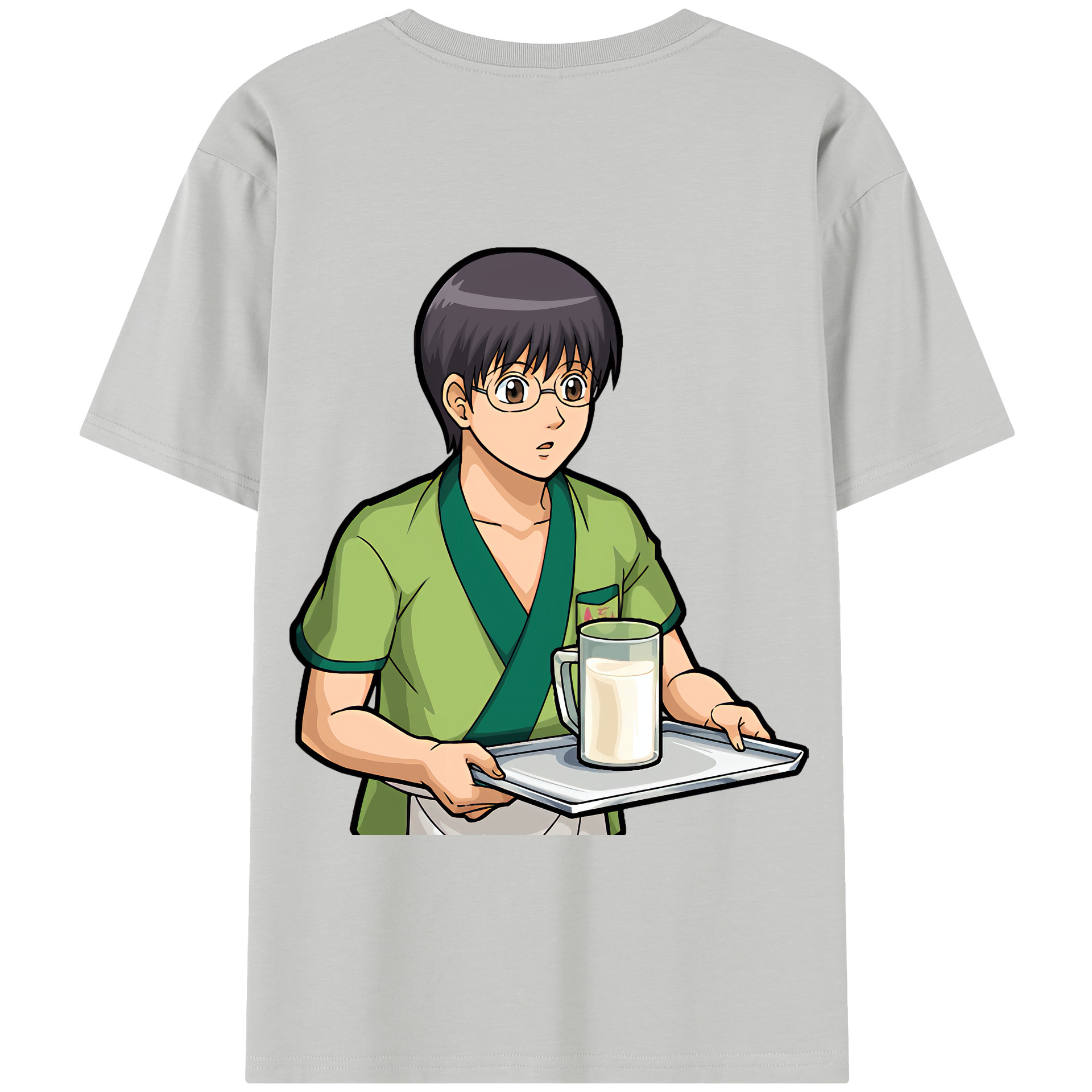 （画像用） ぎんたま 坂田銀時（さかたぎんとき） 神楽 志村新八（しむら しんぱち） GINTAMA Sakata Gintoki Kagura Shimura Shinpachi 綿100％半袖Tシャツ（背面プリント）
