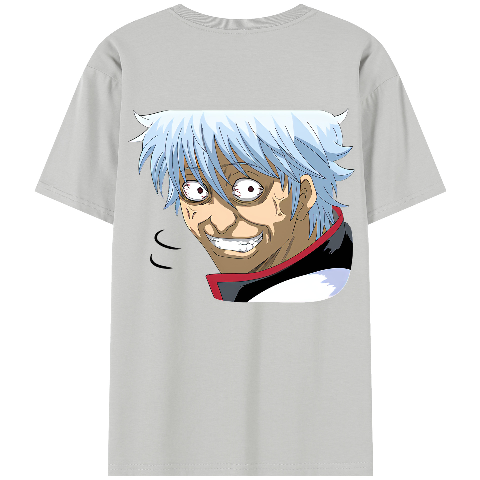 （画像用） ぎんたま 坂田銀時（さかたぎんとき） 神楽 志村新八（しむら しんぱち） GINTAMA Sakata Gintoki Kagura Shimura Shinpachi 綿100％半袖Tシャツ（背面プリント）