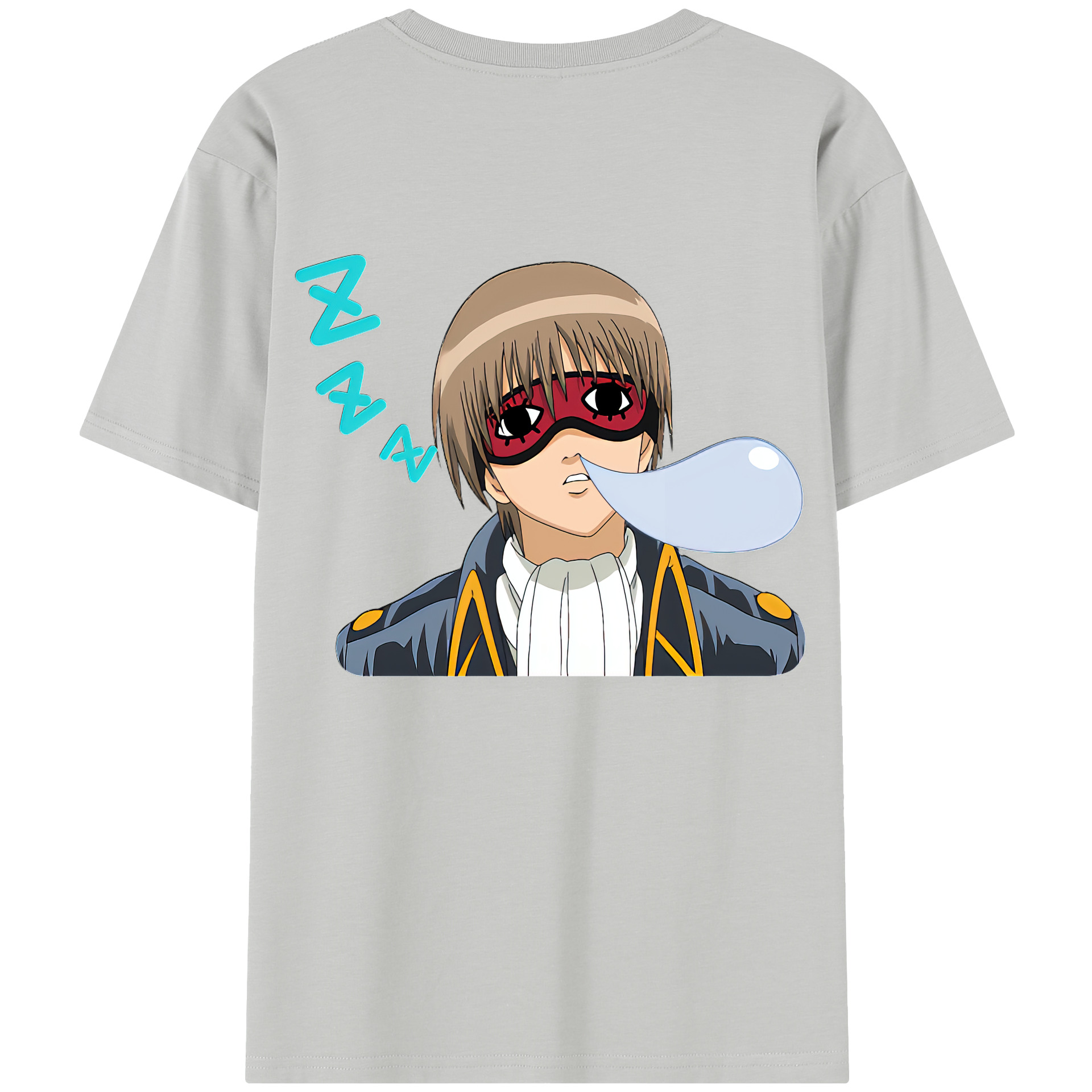（画像用） ぎんたま 坂田銀時（さかたぎんとき） 神楽 志村新八（しむら しんぱち） GINTAMA Sakata Gintoki Kagura Shimura Shinpachi 綿100％半袖Tシャツ（背面プリント）