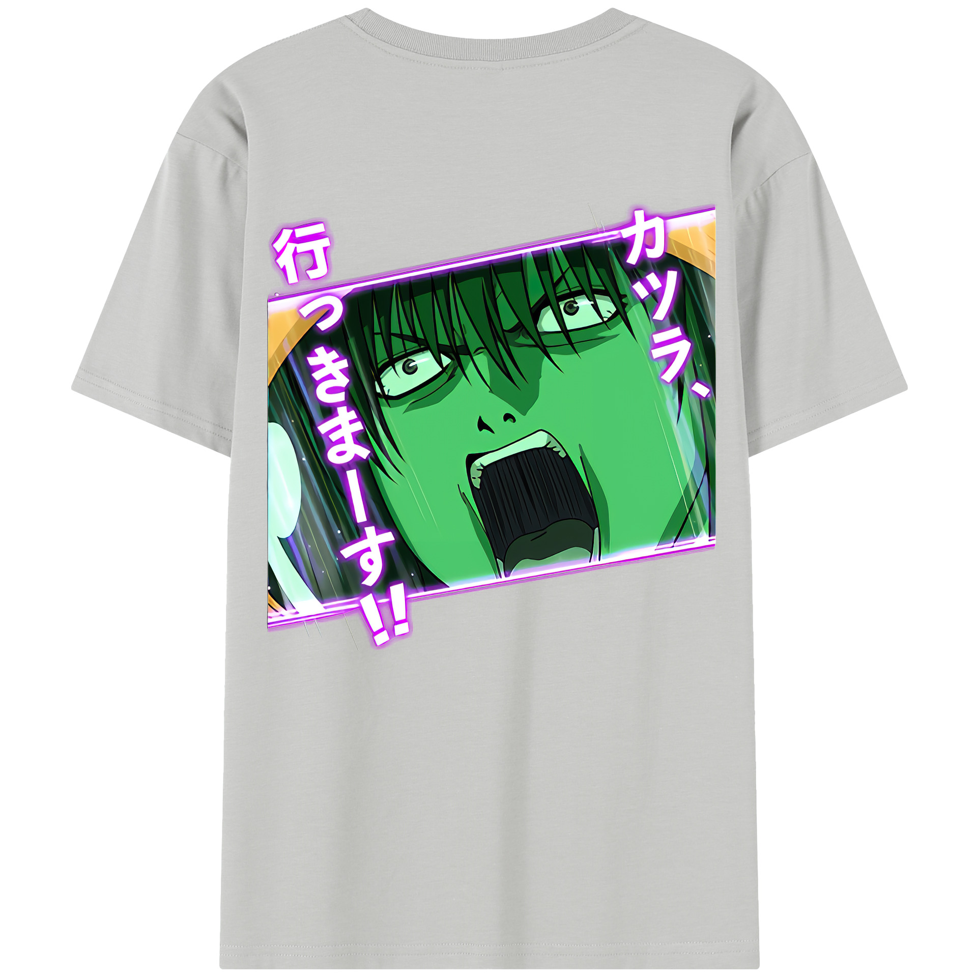 （画像用） ぎんたま 坂田銀時（さかたぎんとき） 神楽 志村新八（しむら しんぱち） GINTAMA Sakata Gintoki Kagura Shimura Shinpachi 綿100％半袖Tシャツ（背面プリント）
