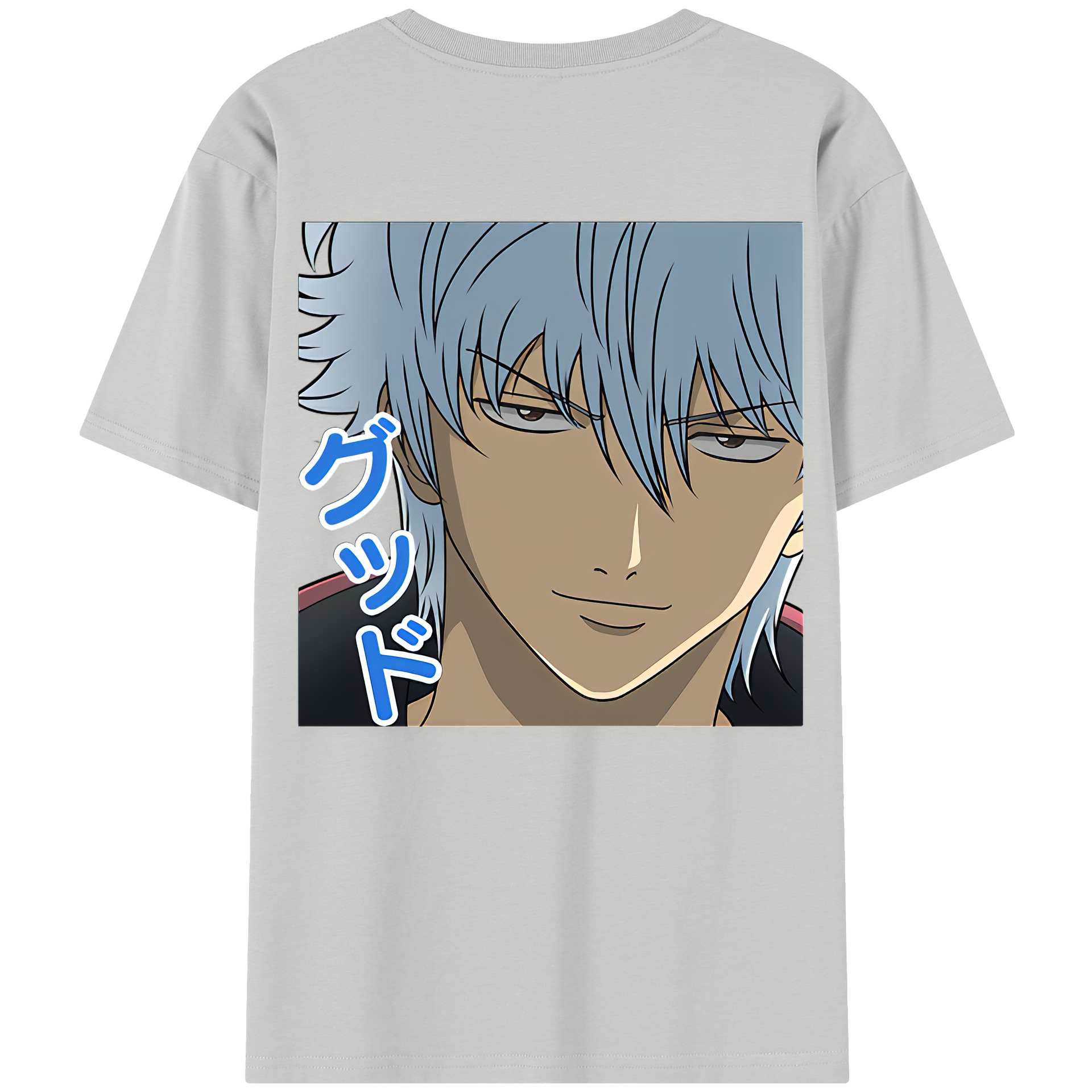 （画像用） ぎんたま 坂田銀時（さかたぎんとき） 神楽 志村新八（しむら しんぱち） GINTAMA Sakata Gintoki Kagura Shimura Shinpachi 綿100％半袖Tシャツ（背面プリント）