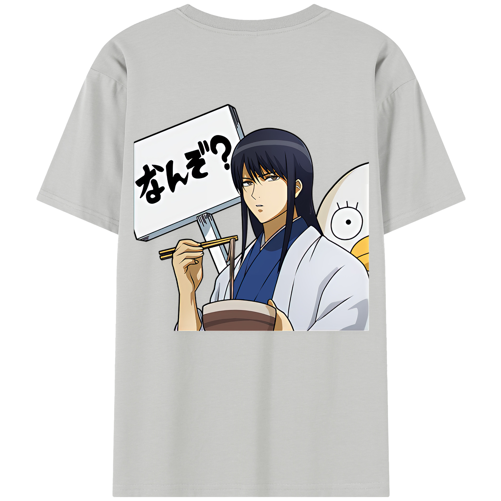 （画像用） ぎんたま 坂田銀時（さかたぎんとき） 神楽 志村新八（しむら しんぱち） GINTAMA Sakata Gintoki Kagura Shimura Shinpachi 綿100％半袖Tシャツ（背面プリント）