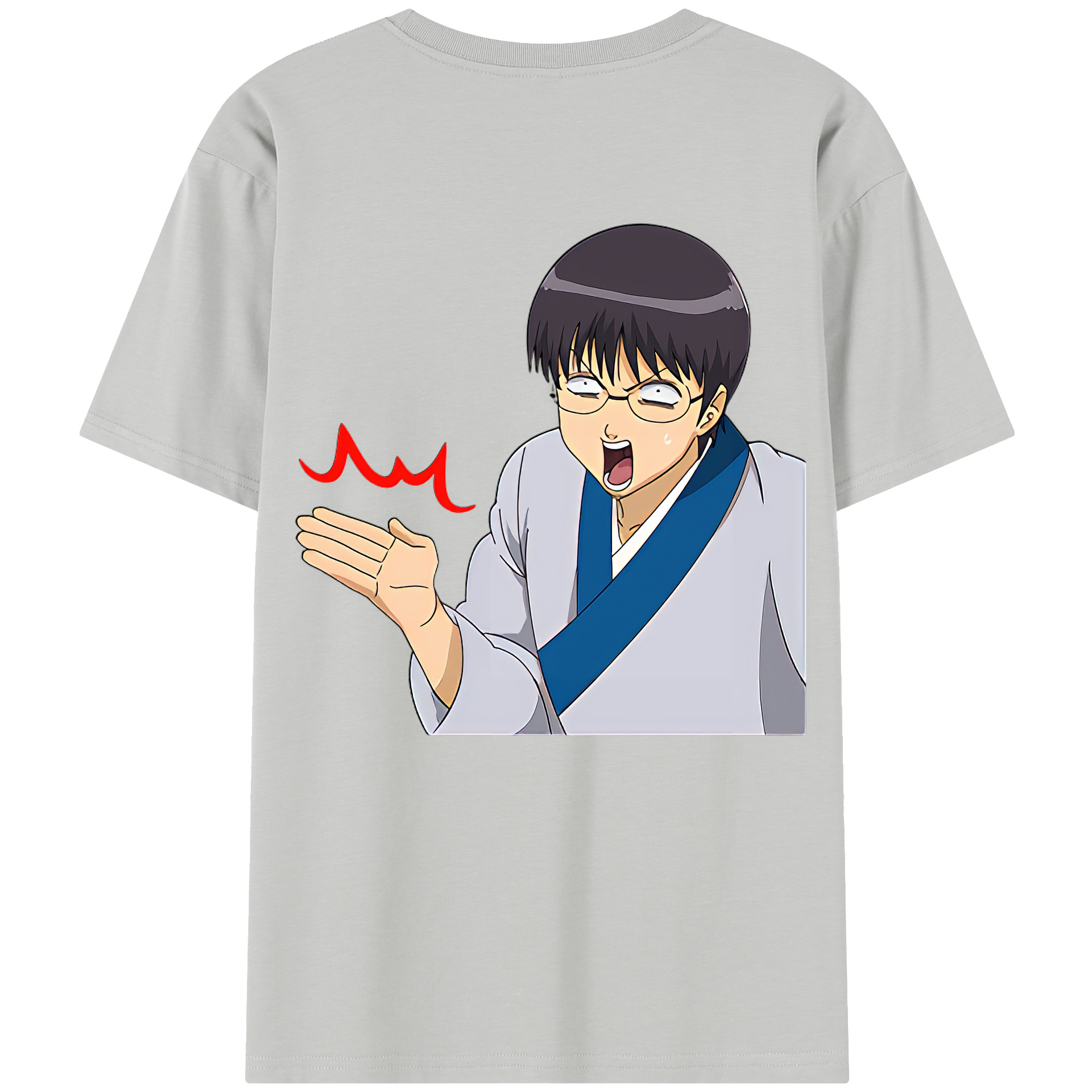 （画像用） ぎんたま 坂田銀時（さかたぎんとき） 神楽 志村新八（しむら しんぱち） GINTAMA Sakata Gintoki Kagura Shimura Shinpachi 綿100％半袖Tシャツ（背面プリント）
