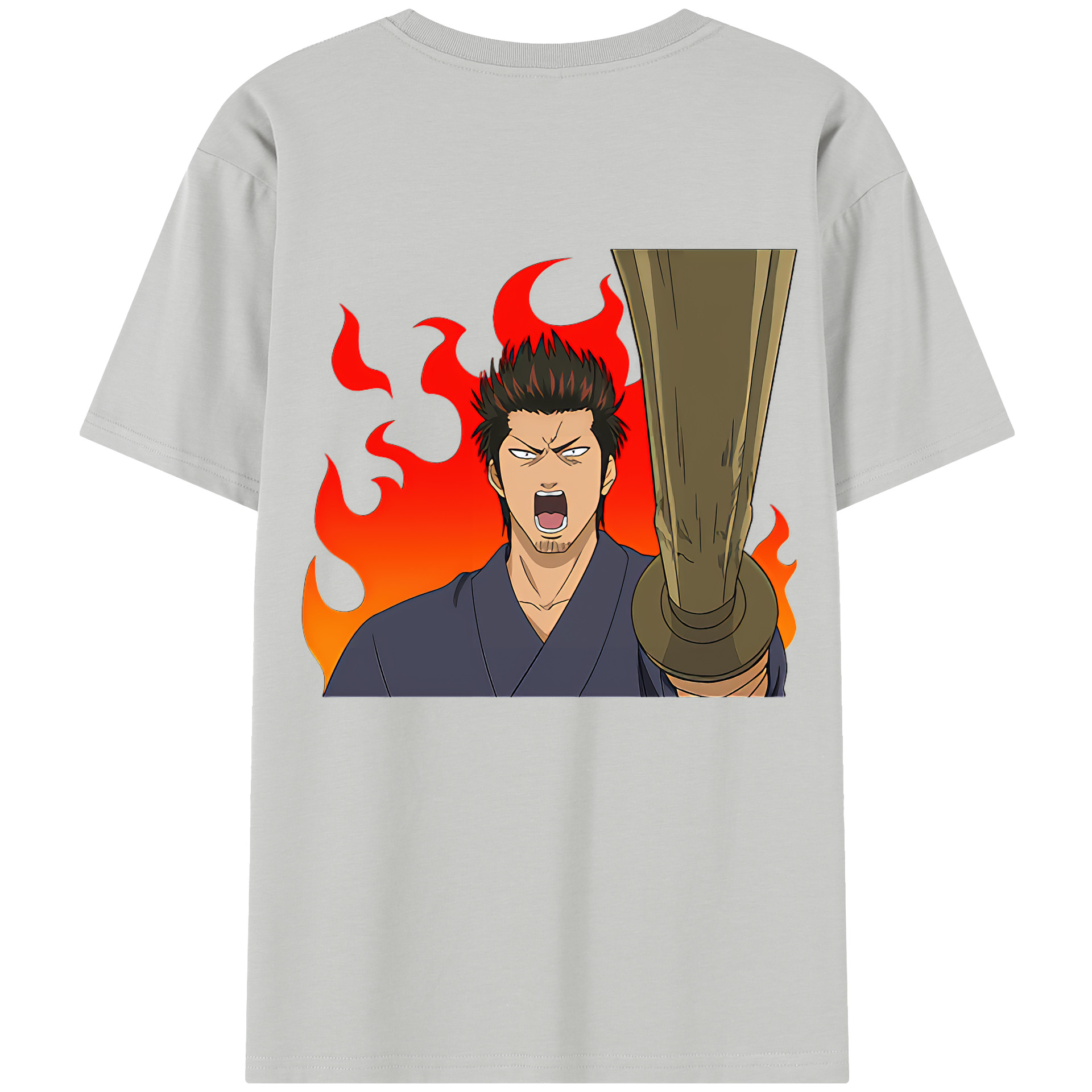 （画像用） ぎんたま 坂田銀時（さかたぎんとき） 神楽 志村新八（しむら しんぱち） GINTAMA Sakata Gintoki Kagura Shimura Shinpachi 綿100％半袖Tシャツ（背面プリント）
