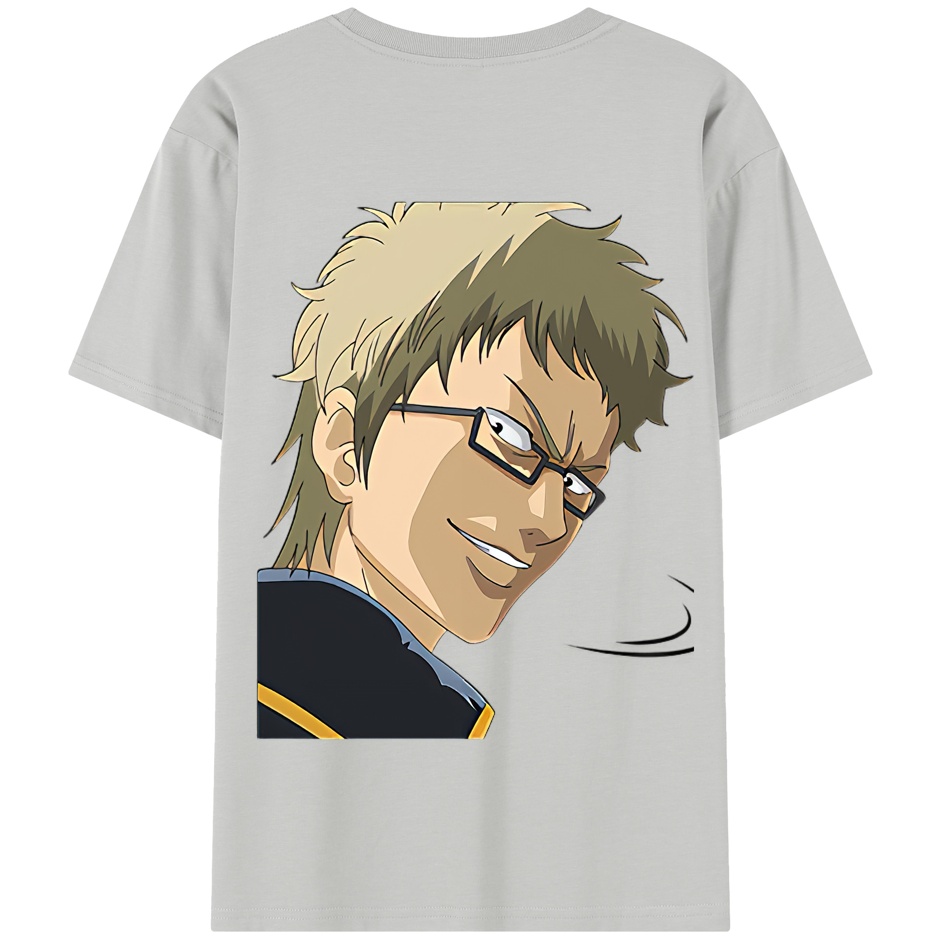 （画像用） ぎんたま 坂田銀時（さかたぎんとき） 神楽 志村新八（しむら しんぱち） GINTAMA Sakata Gintoki Kagura Shimura Shinpachi 綿100％半袖Tシャツ（背面プリント）