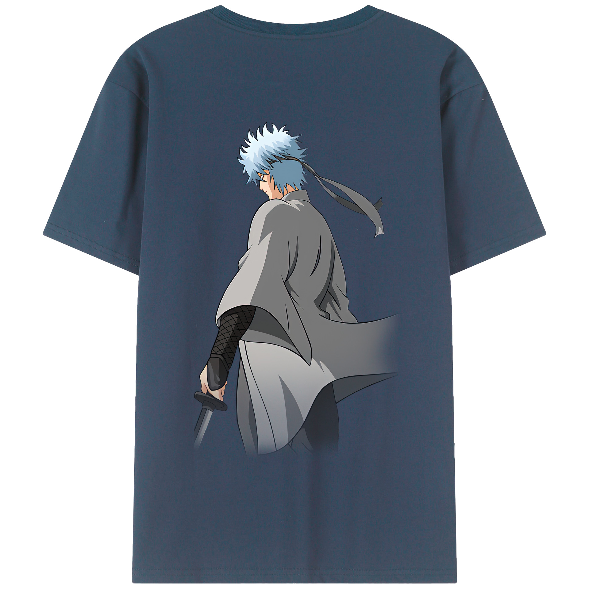 （画像用） ぎんたま 坂田銀時（さかたぎんとき） 神楽 志村新八（しむら しんぱち） GINTAMA Sakata Gintoki Kagura Shimura Shinpachi 綿100％半袖Tシャツ（背面プリント）