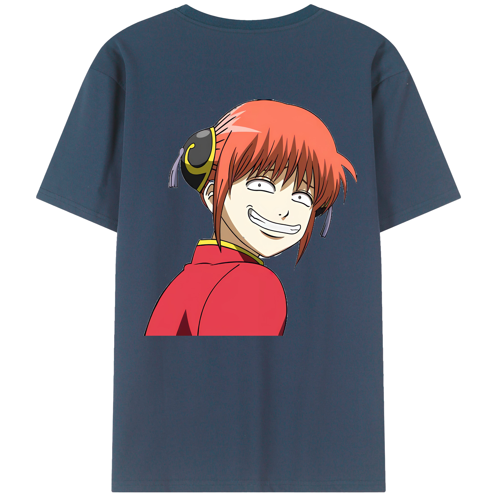 （画像用） ぎんたま 坂田銀時（さかたぎんとき） 神楽 志村新八（しむら しんぱち） GINTAMA Sakata Gintoki Kagura Shimura Shinpachi 綿100％半袖Tシャツ（背面プリント）