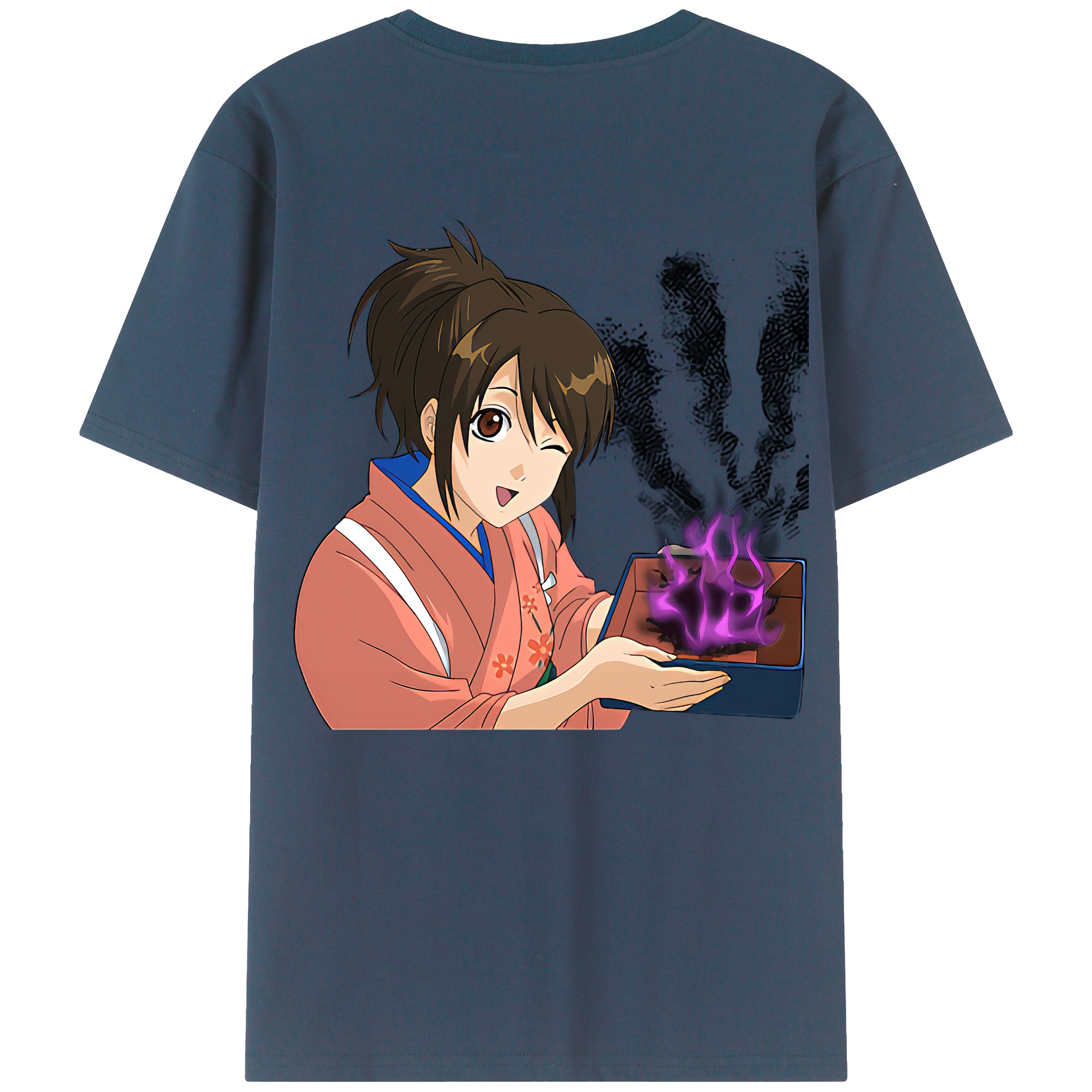 （画像用） ぎんたま 坂田銀時（さかたぎんとき） 神楽 志村新八（しむら しんぱち） GINTAMA Sakata Gintoki Kagura Shimura Shinpachi 綿100％半袖Tシャツ（背面プリント）