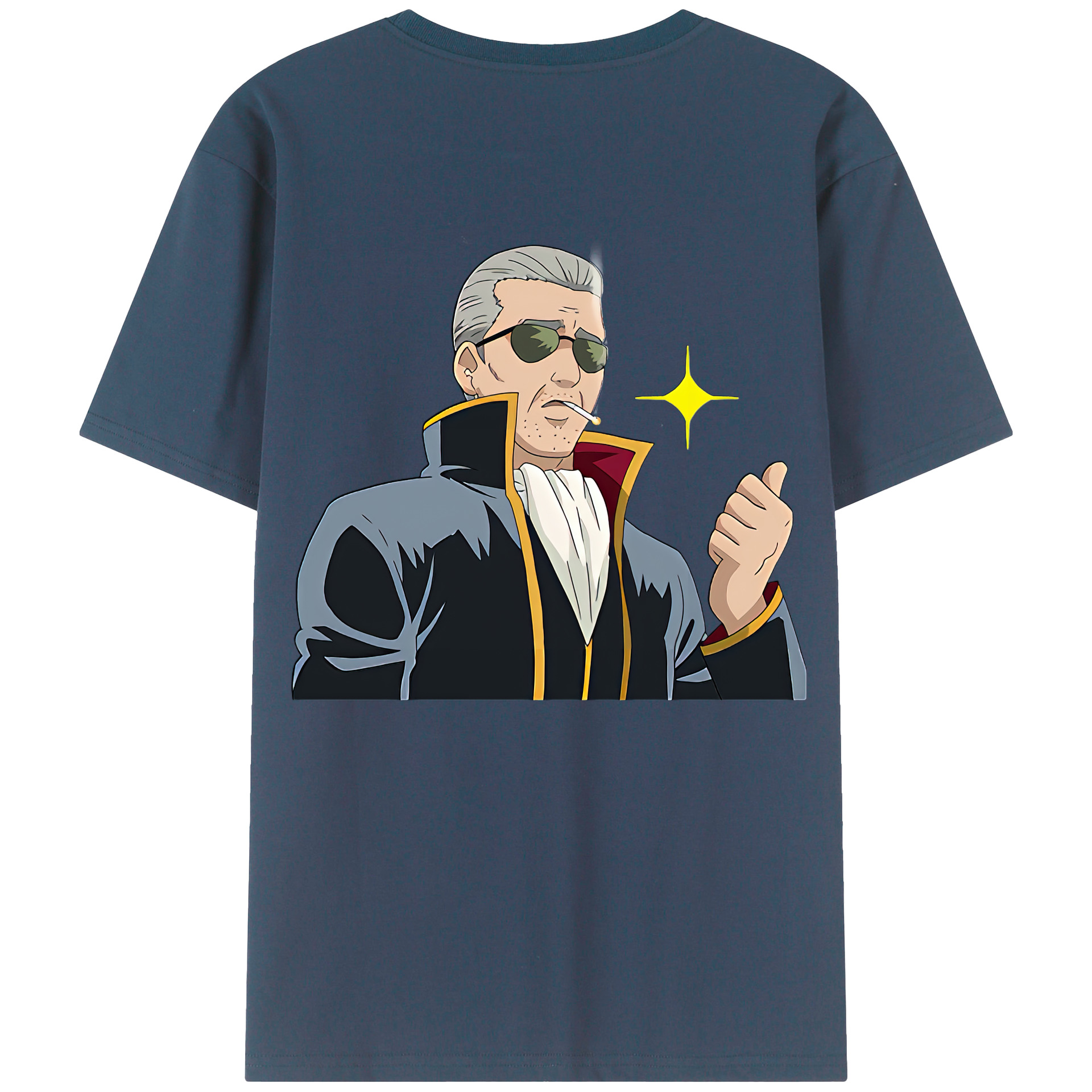 （画像用） ぎんたま 坂田銀時（さかたぎんとき） 神楽 志村新八（しむら しんぱち） GINTAMA Sakata Gintoki Kagura Shimura Shinpachi 綿100％半袖Tシャツ（背面プリント）