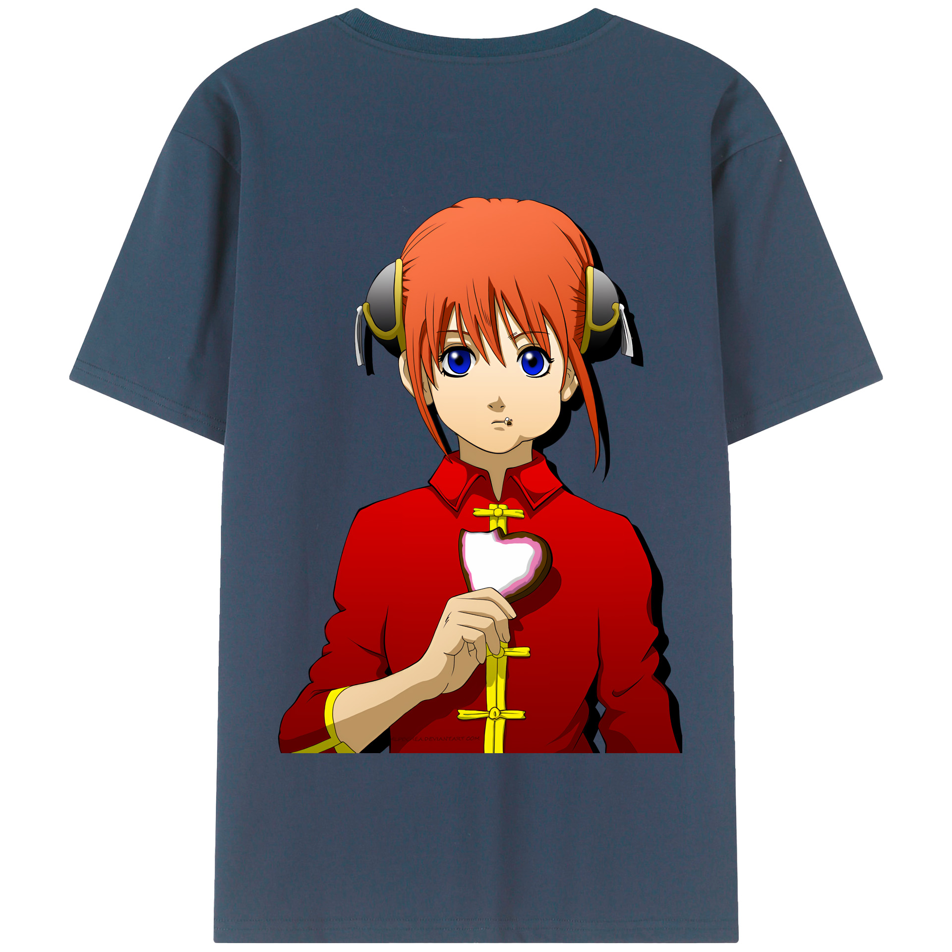 ぎんたま 坂田銀時（さかたぎんとき） 神楽 志村新八（しむら しんぱち） GINTAMA Sakata Gintoki Kagura Shimura Shinpachi 綿100％半袖Tシャツ（背面プリント）