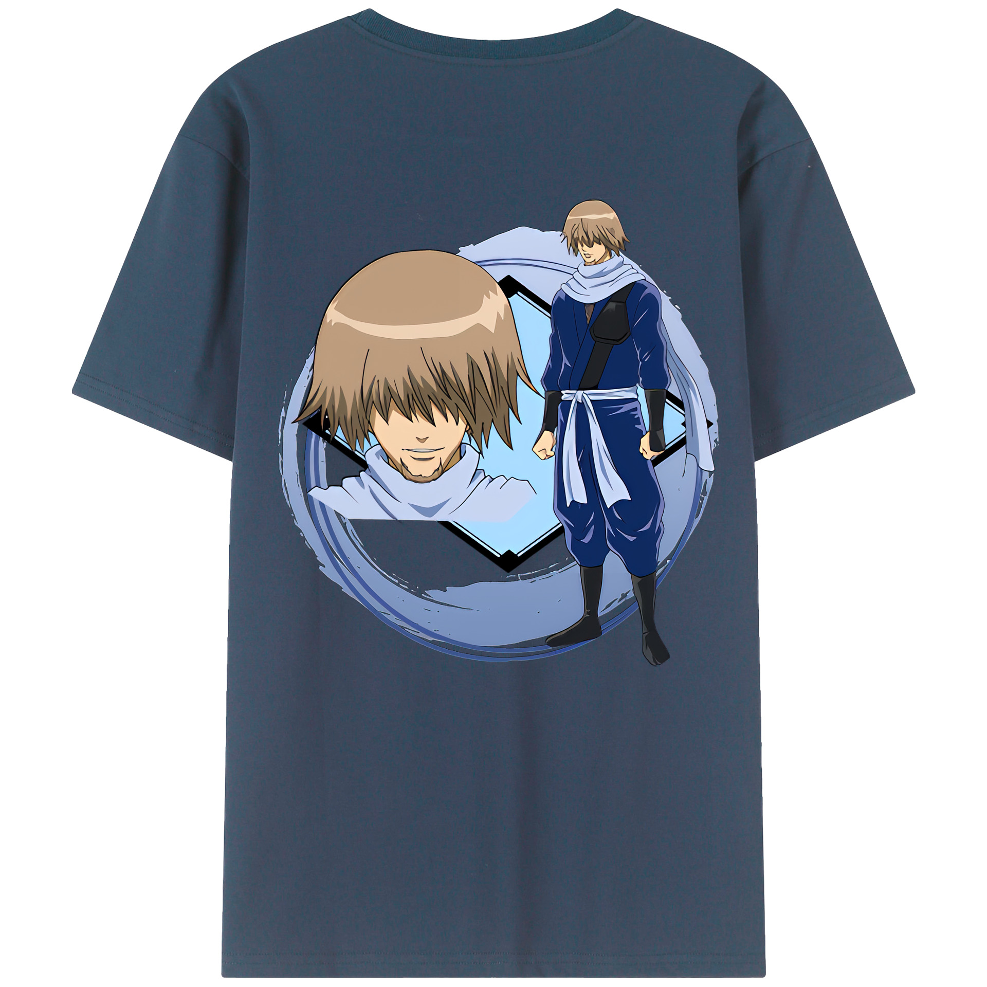 （画像用） ぎんたま 坂田銀時（さかたぎんとき） 神楽 志村新八（しむら しんぱち） GINTAMA Sakata Gintoki Kagura Shimura Shinpachi 綿100％半袖Tシャツ（背面プリント）