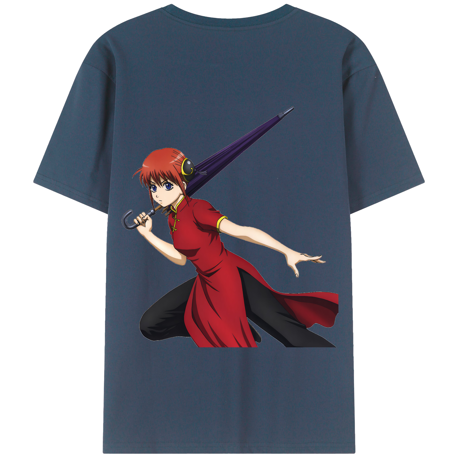 （画像用） ぎんたま 坂田銀時（さかたぎんとき） 神楽 志村新八（しむら しんぱち） GINTAMA Sakata Gintoki Kagura Shimura Shinpachi 綿100％半袖Tシャツ（背面プリント）