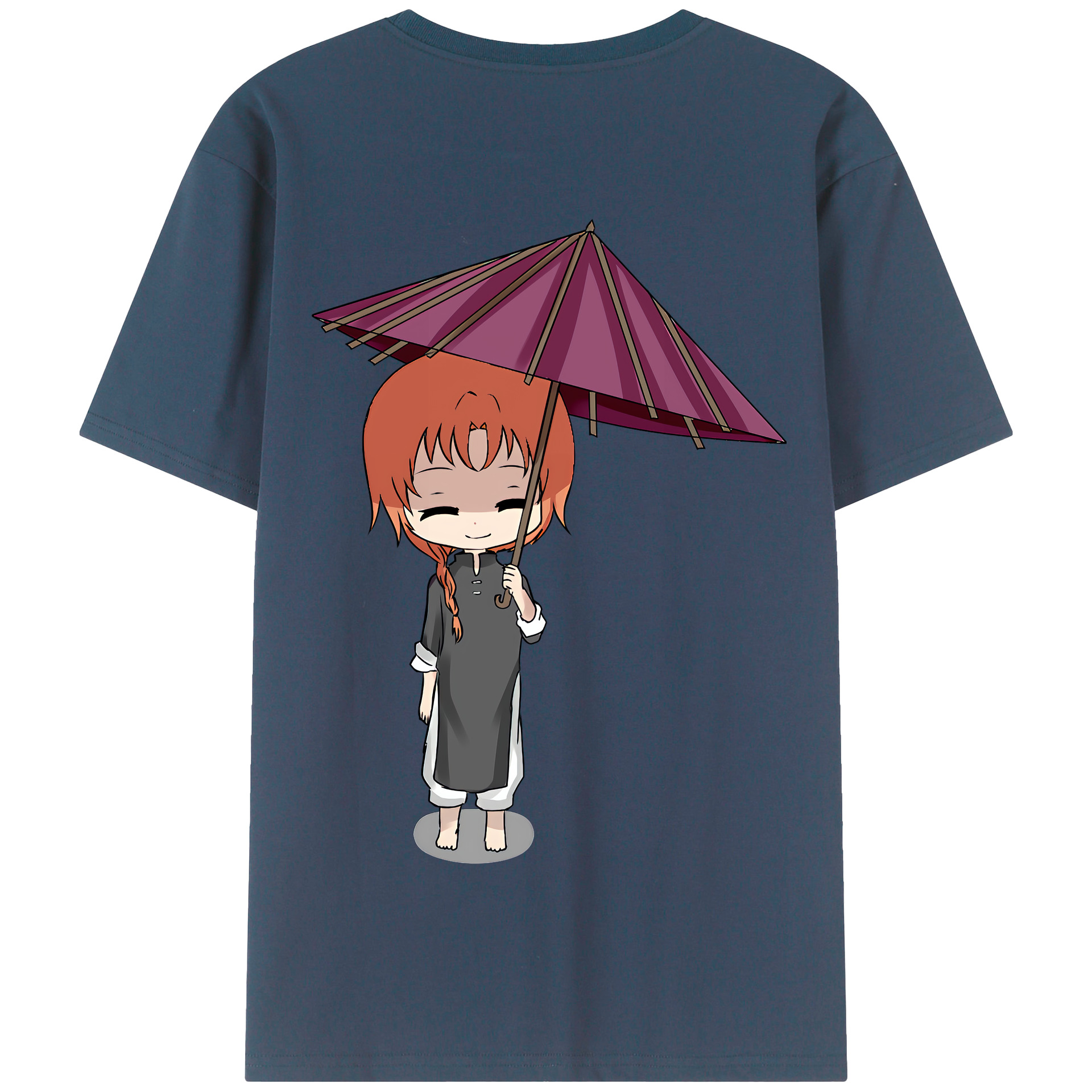 （画像用） ぎんたま 坂田銀時（さかたぎんとき） 神楽 志村新八（しむら しんぱち） GINTAMA Sakata Gintoki Kagura Shimura Shinpachi 綿100％半袖Tシャツ（背面プリント）