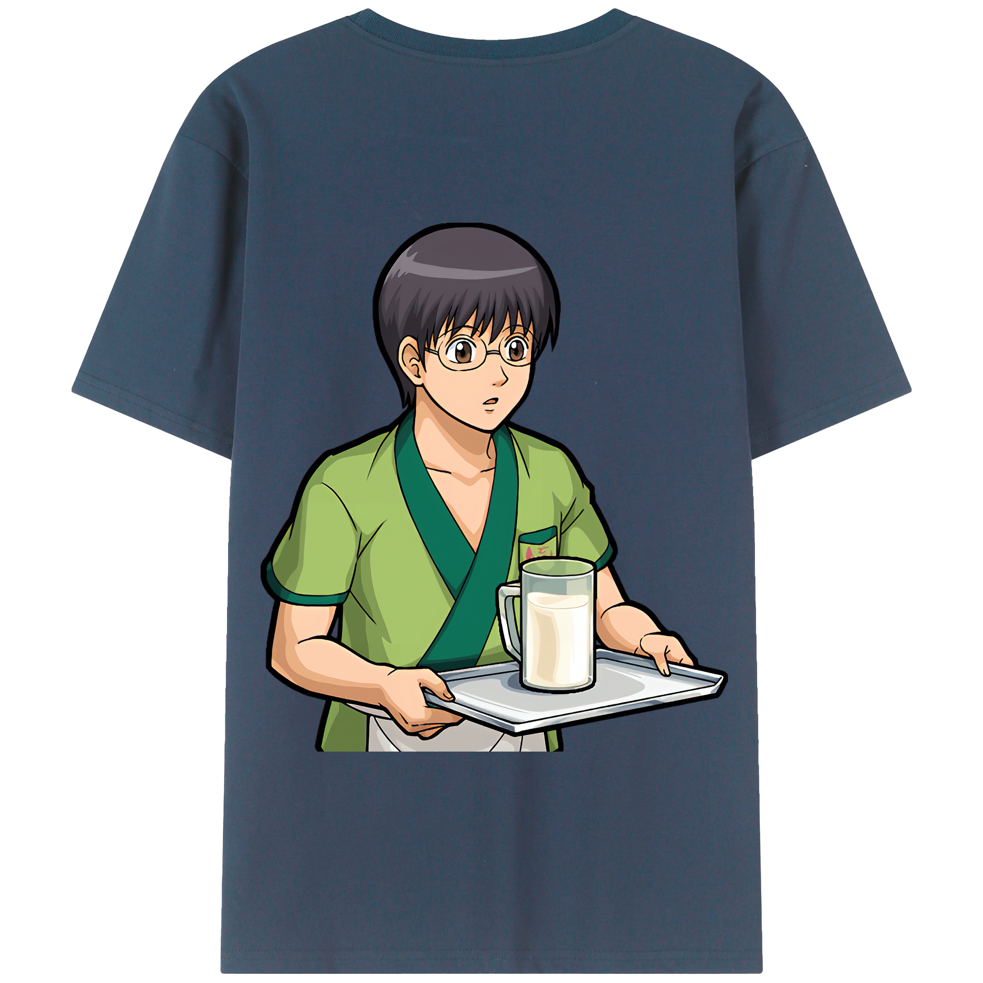 （画像用） ぎんたま 坂田銀時（さかたぎんとき） 神楽 志村新八（しむら しんぱち） GINTAMA Sakata Gintoki Kagura Shimura Shinpachi 綿100％半袖Tシャツ（背面プリント）