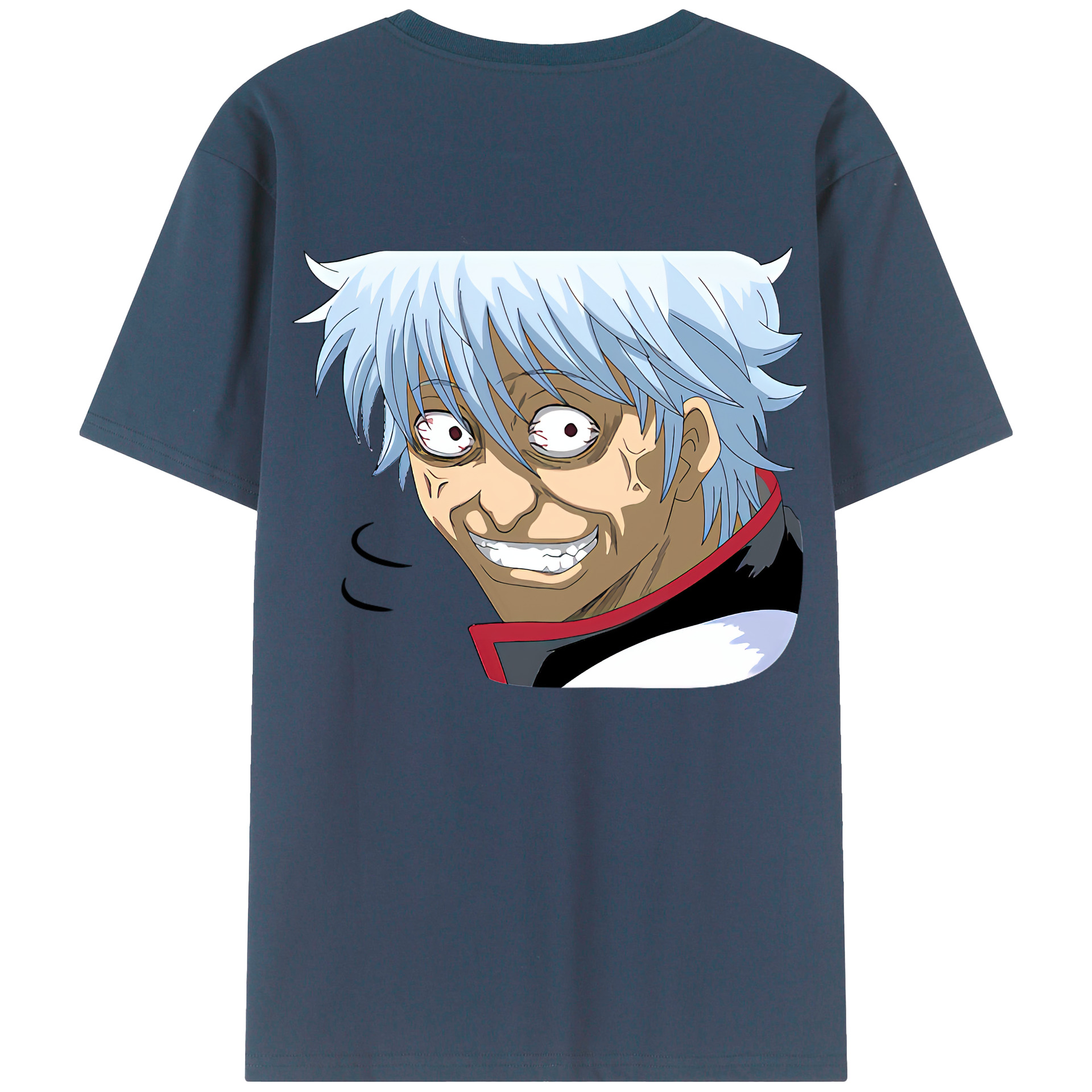 （画像用） ぎんたま 坂田銀時（さかたぎんとき） 神楽 志村新八（しむら しんぱち） GINTAMA Sakata Gintoki Kagura Shimura Shinpachi 綿100％半袖Tシャツ（背面プリント）
