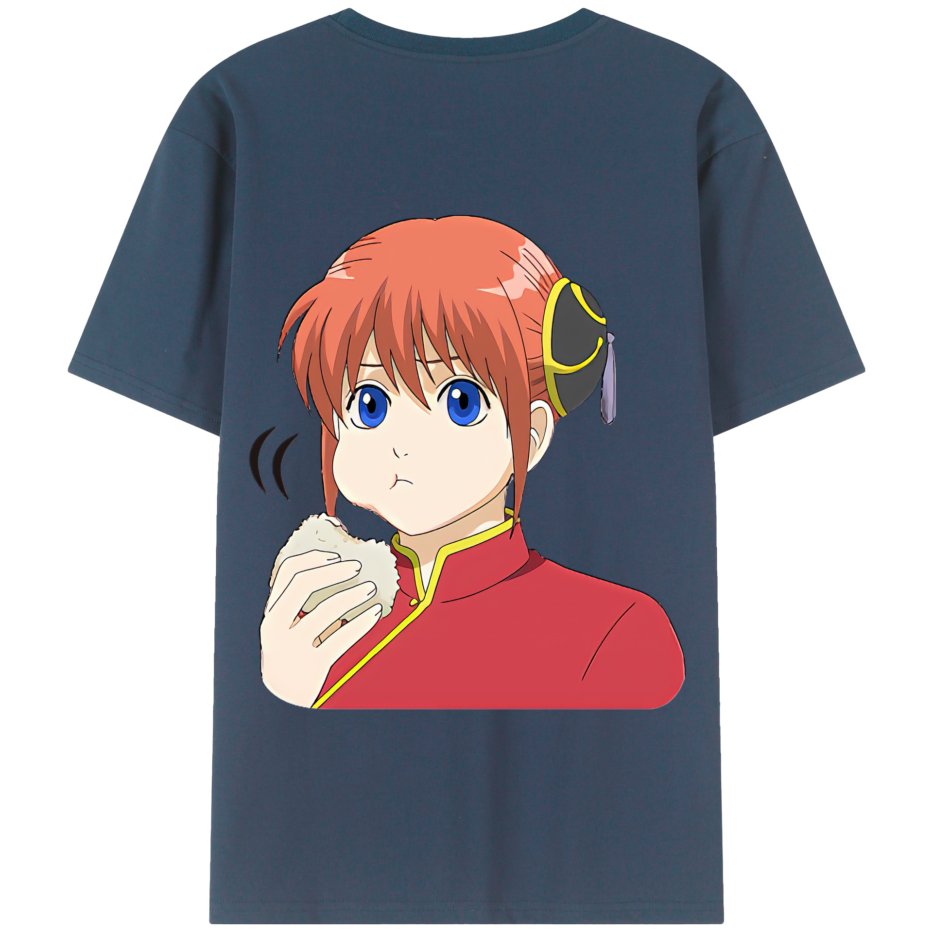 （画像用） ぎんたま 坂田銀時（さかたぎんとき） 神楽 志村新八（しむら しんぱち） GINTAMA Sakata Gintoki Kagura Shimura Shinpachi 綿100％半袖Tシャツ（背面プリント）