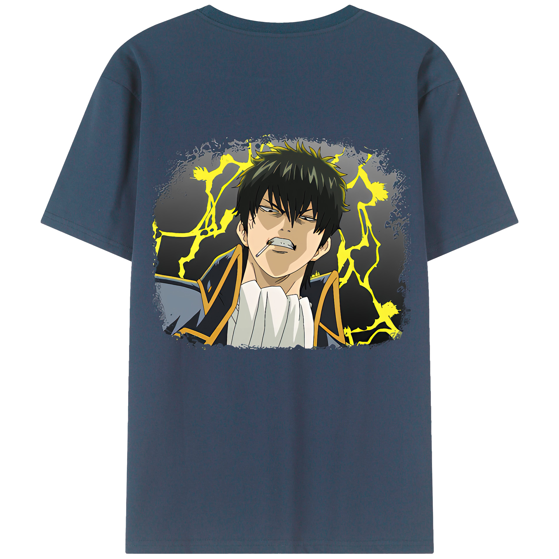 （画像用） ぎんたま 坂田銀時（さかたぎんとき） 神楽 志村新八（しむら しんぱち） GINTAMA Sakata Gintoki Kagura Shimura Shinpachi 綿100％半袖Tシャツ（背面プリント）