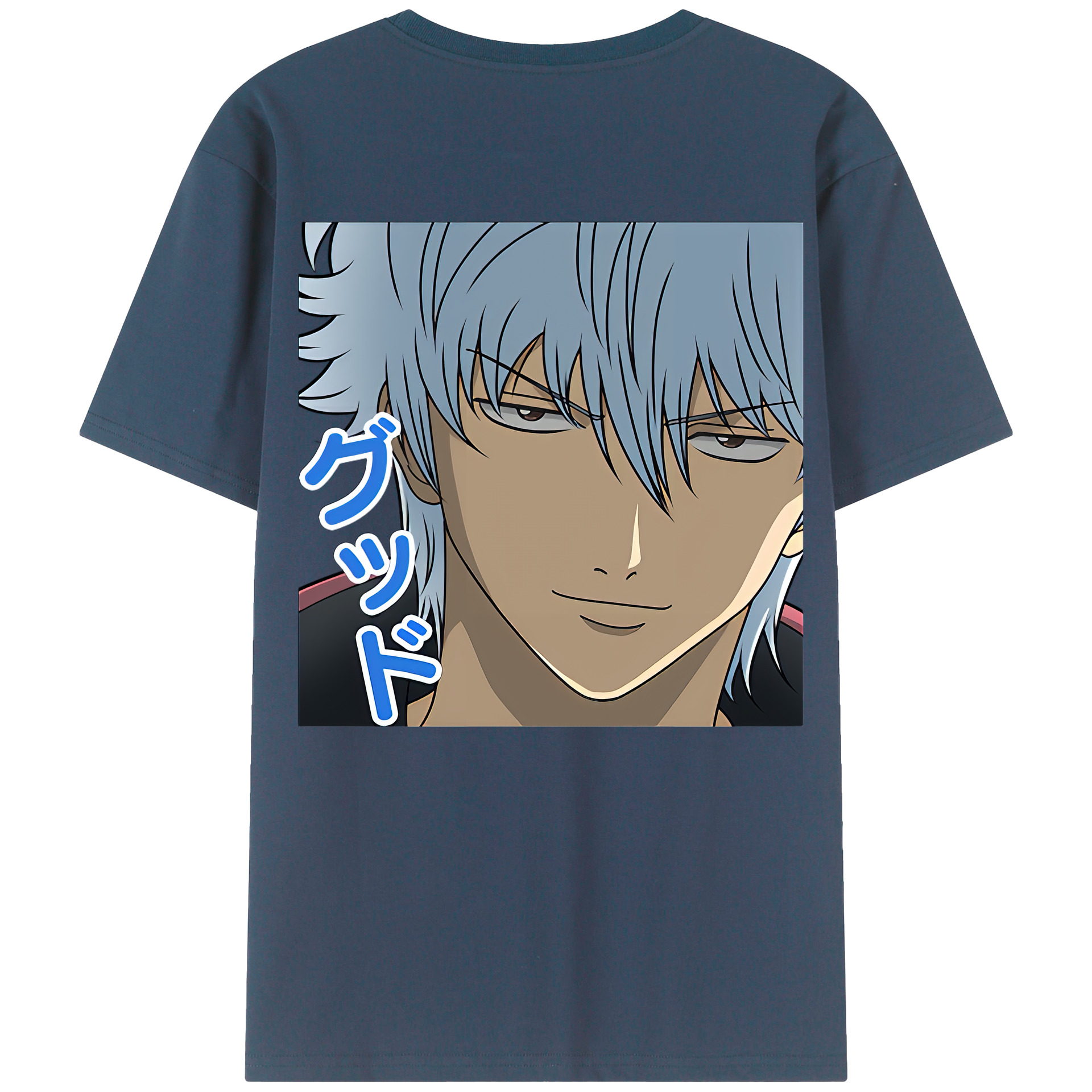 （画像用） ぎんたま 坂田銀時（さかたぎんとき） 神楽 志村新八（しむら しんぱち） GINTAMA Sakata Gintoki Kagura Shimura Shinpachi 綿100％半袖Tシャツ（背面プリント）