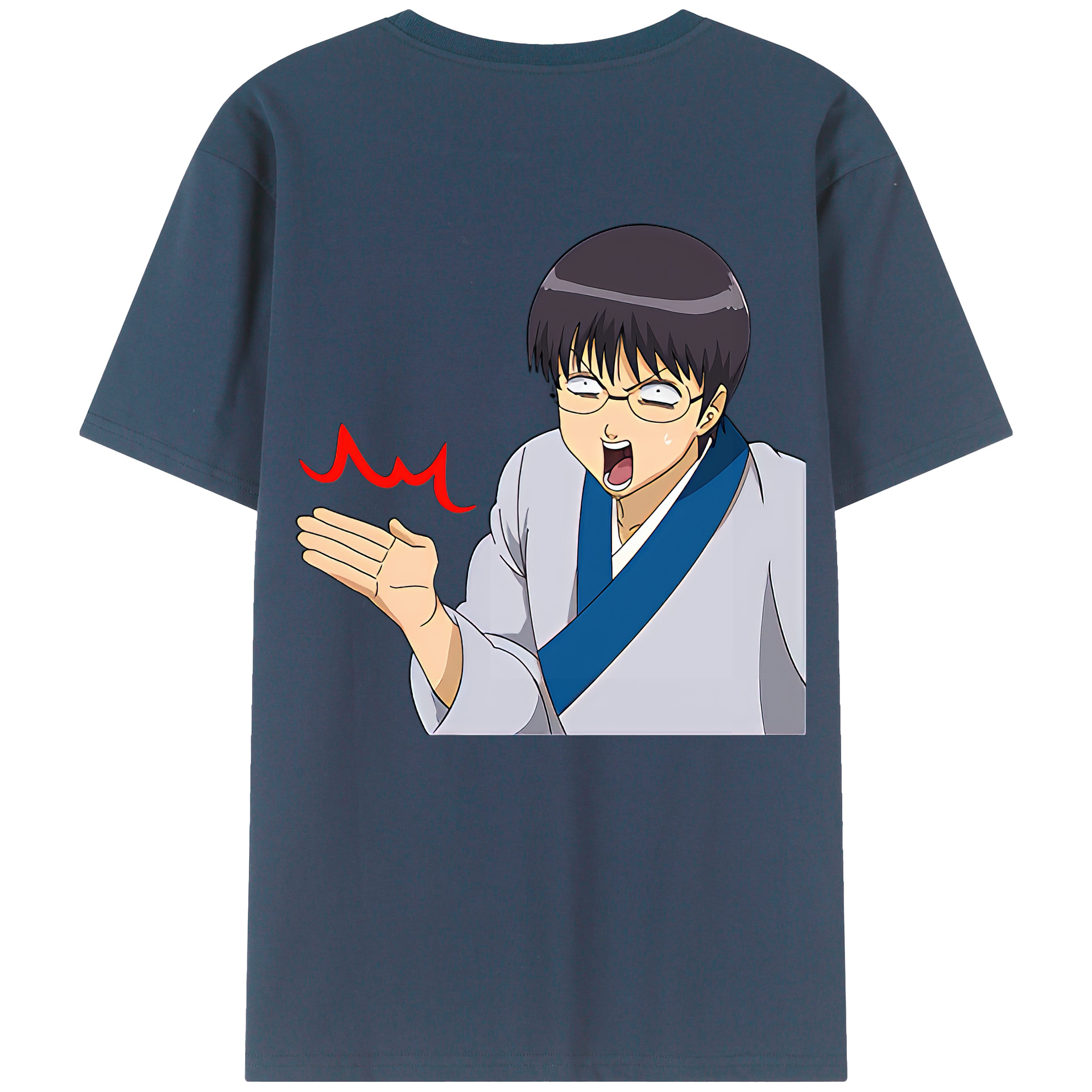 （画像用） ぎんたま 坂田銀時（さかたぎんとき） 神楽 志村新八（しむら しんぱち） GINTAMA Sakata Gintoki Kagura Shimura Shinpachi 綿100％半袖Tシャツ（背面プリント）
