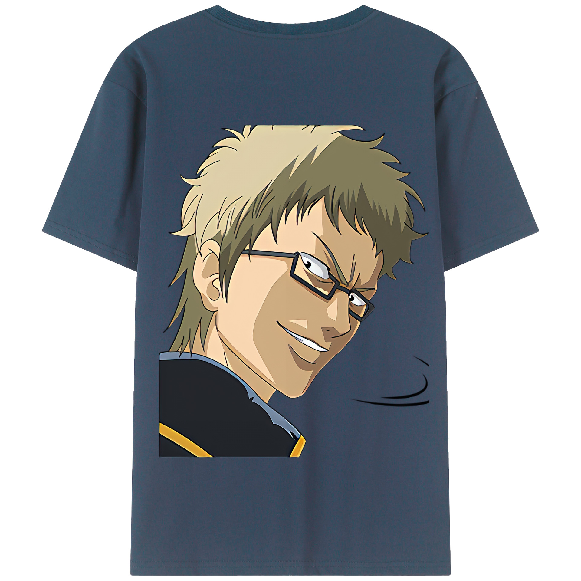 （画像用） ぎんたま 坂田銀時（さかたぎんとき） 神楽 志村新八（しむら しんぱち） GINTAMA Sakata Gintoki Kagura Shimura Shinpachi 綿100％半袖Tシャツ（背面プリント）