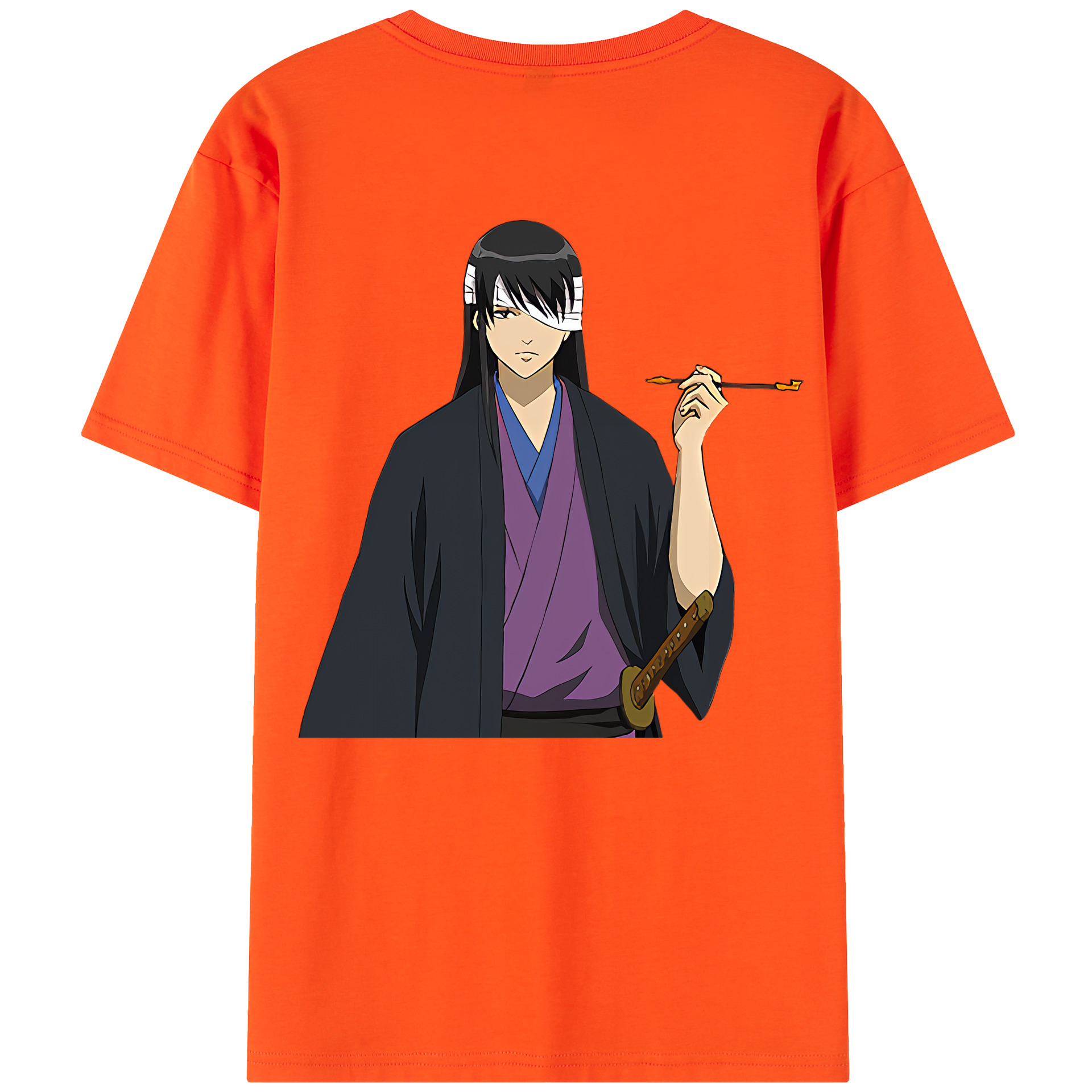 （画像用） ぎんたま 坂田銀時（さかたぎんとき） 神楽 志村新八（しむら しんぱち） GINTAMA Sakata Gintoki Kagura Shimura Shinpachi 綿100％半袖Tシャツ（背面プリント）