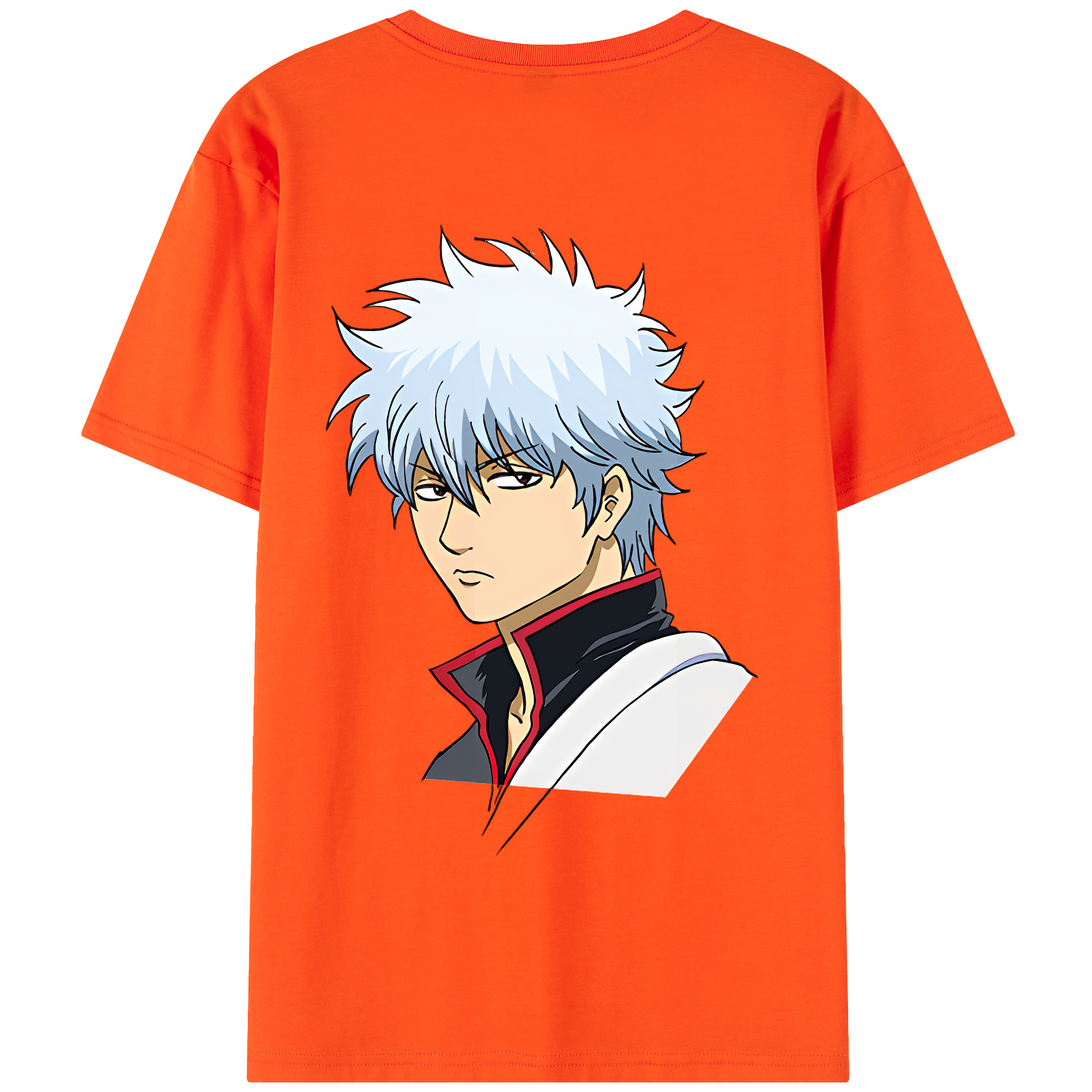 （画像用） ぎんたま 坂田銀時（さかたぎんとき） 神楽 志村新八（しむら しんぱち） GINTAMA Sakata Gintoki Kagura Shimura Shinpachi 綿100％半袖Tシャツ（背面プリント）