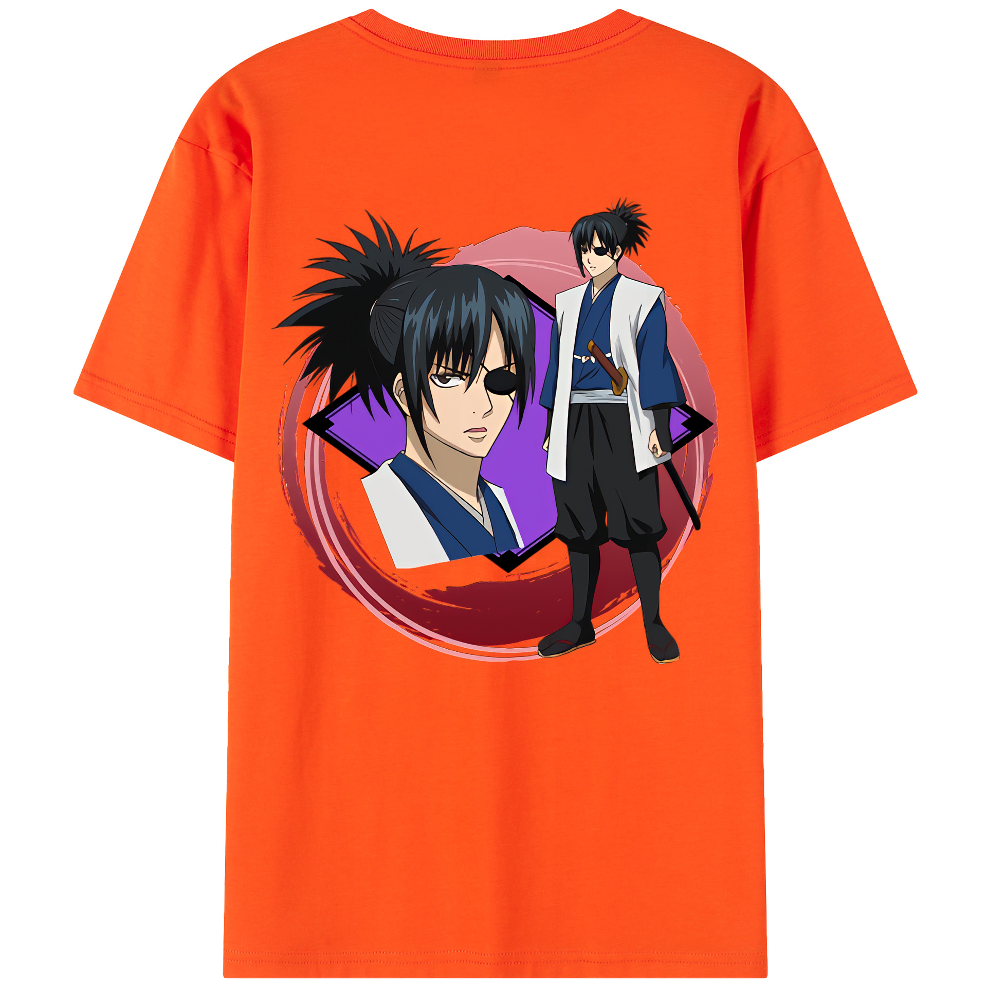 （画像用） ぎんたま 坂田銀時（さかたぎんとき） 神楽 志村新八（しむら しんぱち） GINTAMA Sakata Gintoki Kagura Shimura Shinpachi 綿100％半袖Tシャツ（背面プリント）
